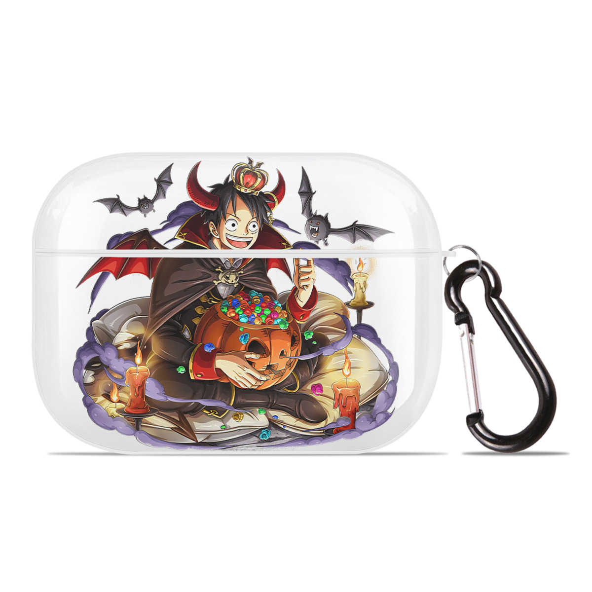 ワンピース モンキー・D・ルフィ ONE PIECE Monkey D. Luffy 【AirPods Pro用】ハードシェル保護ケース 耐衝撃・防指紋・カラビナ付き商品仕様