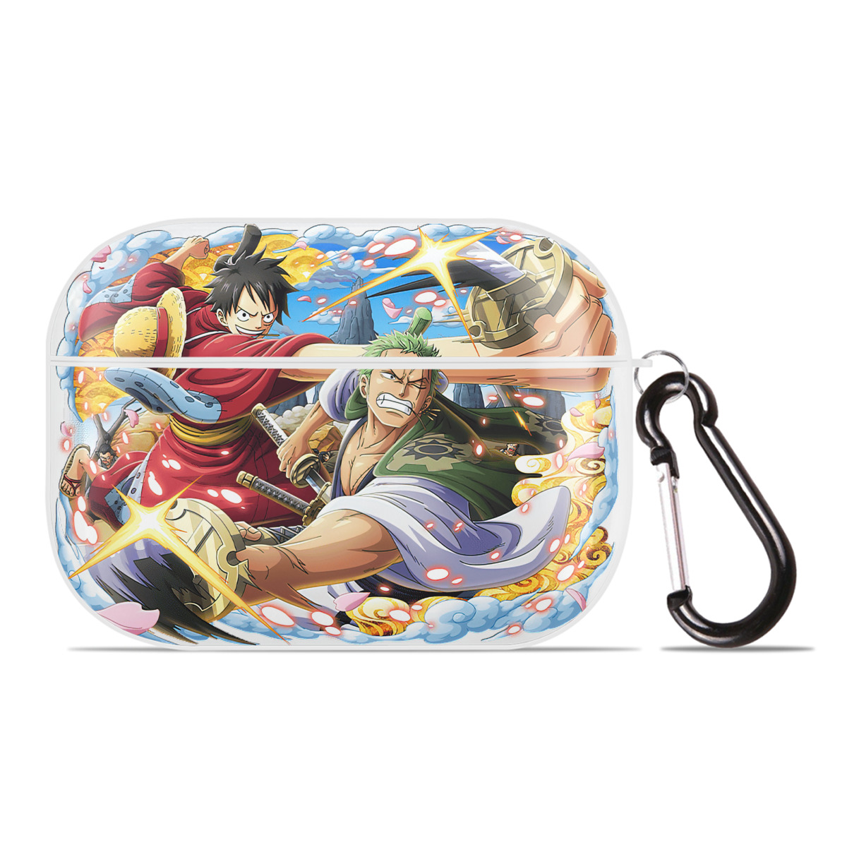 ワンピース モンキー・D・ルフィ ONE PIECE Monkey D. Luffy 【AirPods Pro用】ハードシェル保護ケース 耐衝撃・防指紋・カラビナ付き商品仕様