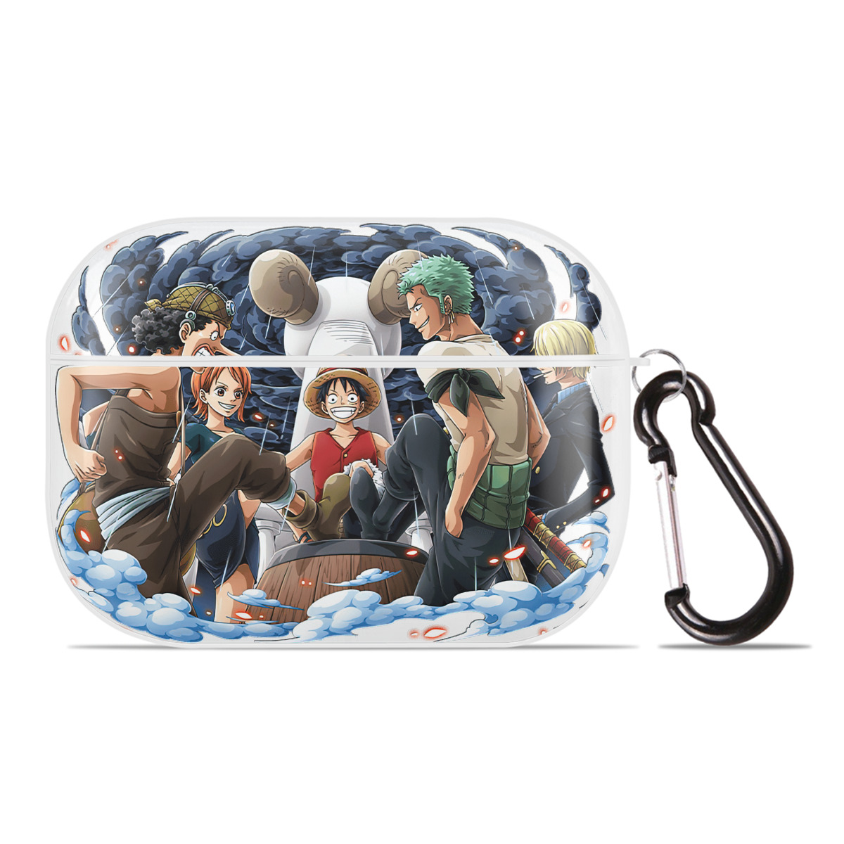 ワンピース モンキー・D・ルフィ ONE PIECE Monkey D. Luffy 【AirPods Pro用】ハードシェル保護ケース 耐衝撃・防指紋・カラビナ付き商品仕様