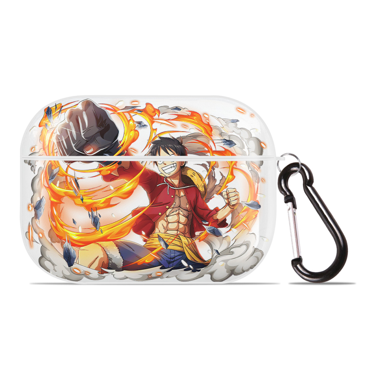 ワンピース モンキー・D・ルフィ ONE PIECE Monkey D. Luffy 【AirPods Pro用】ハードシェル保護ケース 耐衝撃・防指紋・カラビナ付き商品仕様