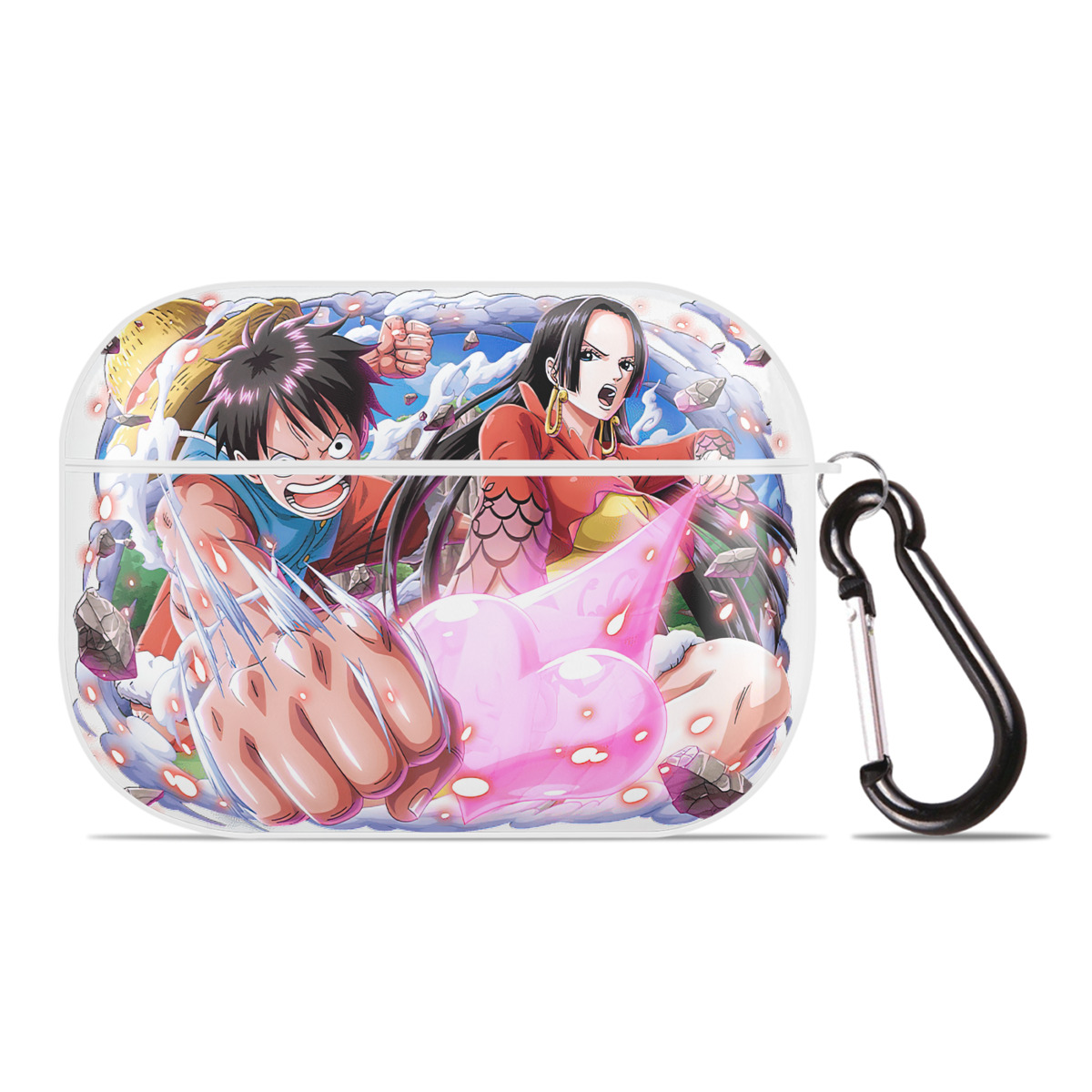 ワンピース モンキー・D・ルフィ ONE PIECE Monkey D. Luffy 【AirPods Pro用】ハードシェル保護ケース 耐衝撃・防指紋・カラビナ付き商品仕様