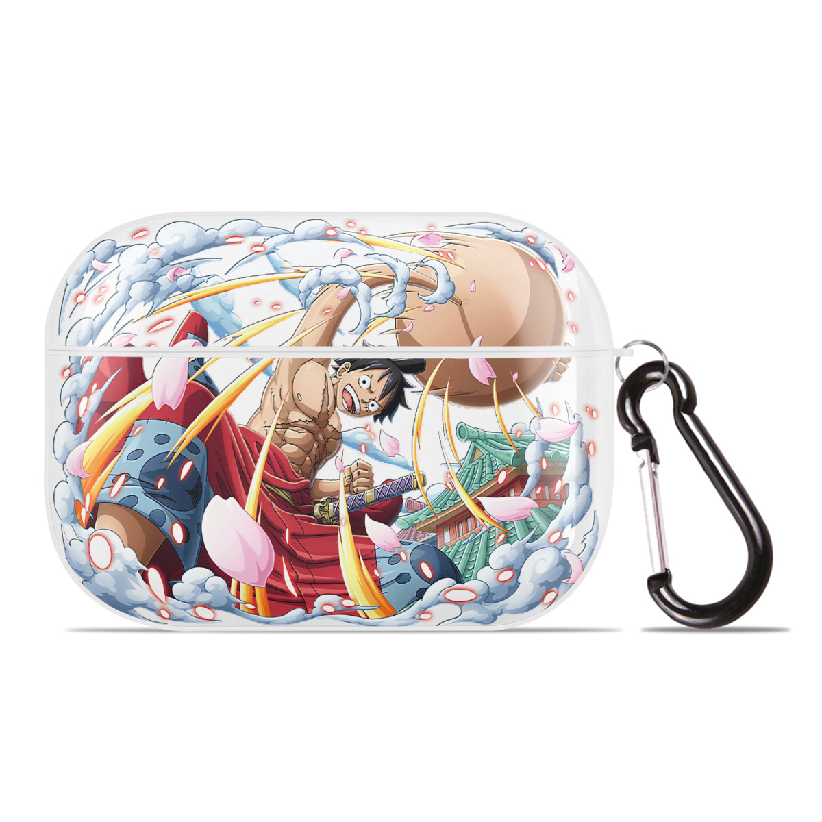 ワンピース モンキー・D・ルフィ ONE PIECE Monkey D. Luffy 【AirPods Pro用】ハードシェル保護ケース 耐衝撃・防指紋・カラビナ付き商品仕様
