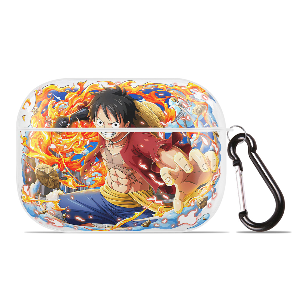 ワンピース モンキー・D・ルフィ ONE PIECE Monkey D. Luffy 【AirPods Pro用】ハードシェル保護ケース 耐衝撃・防指紋・カラビナ付き商品仕様