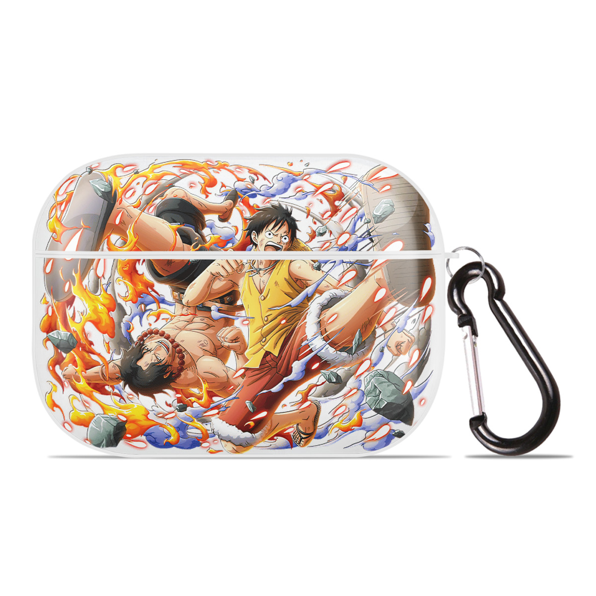 ワンピース モンキー・D・ルフィ ONE PIECE Monkey D. Luffy 【AirPods Pro用】ハードシェル保護ケース 耐衝撃・防指紋・カラビナ付き商品仕様