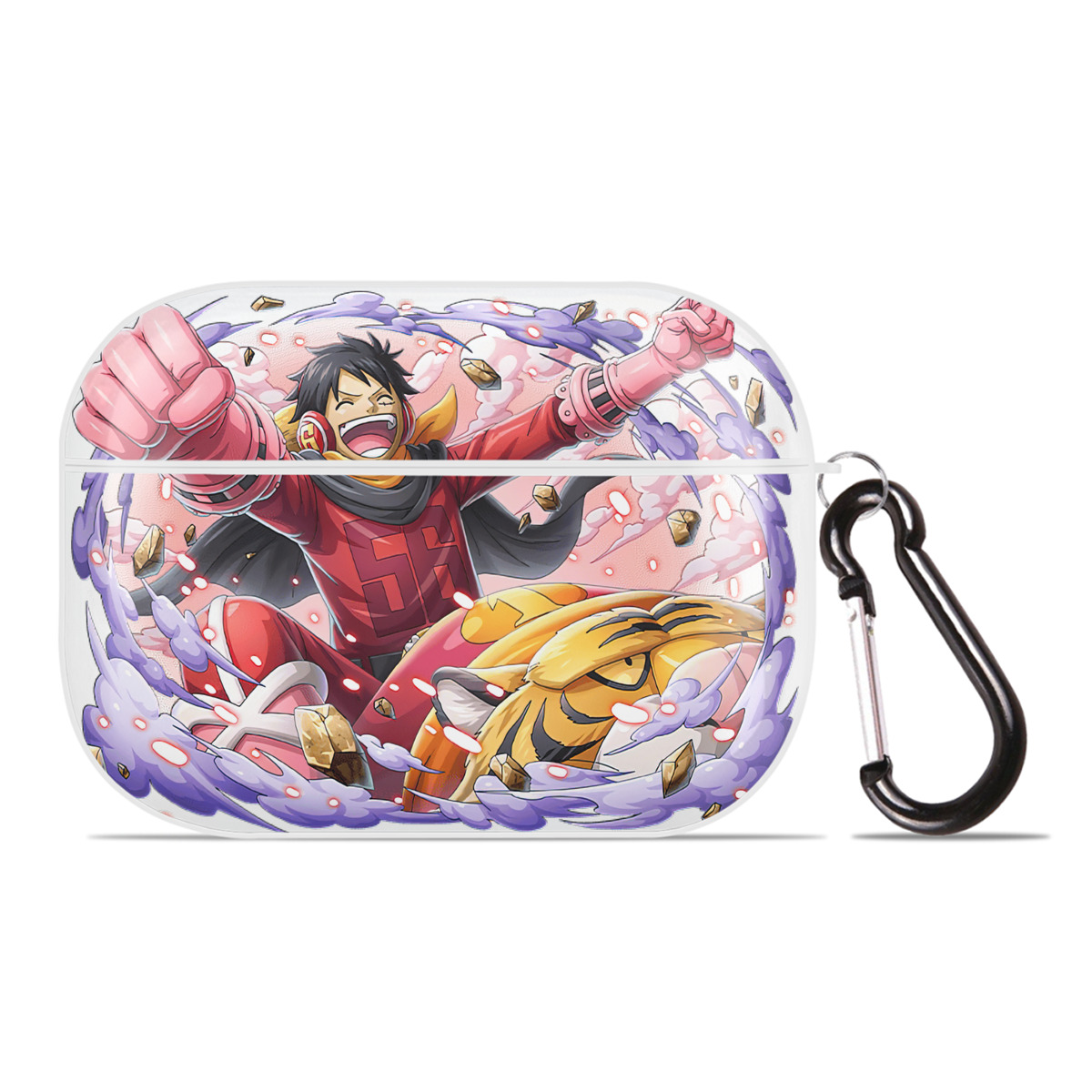 ワンピース モンキー・D・ルフィ ONE PIECE Monkey D. Luffy 【AirPods Pro用】ハードシェル保護ケース 耐衝撃・防指紋・カラビナ付き商品仕様