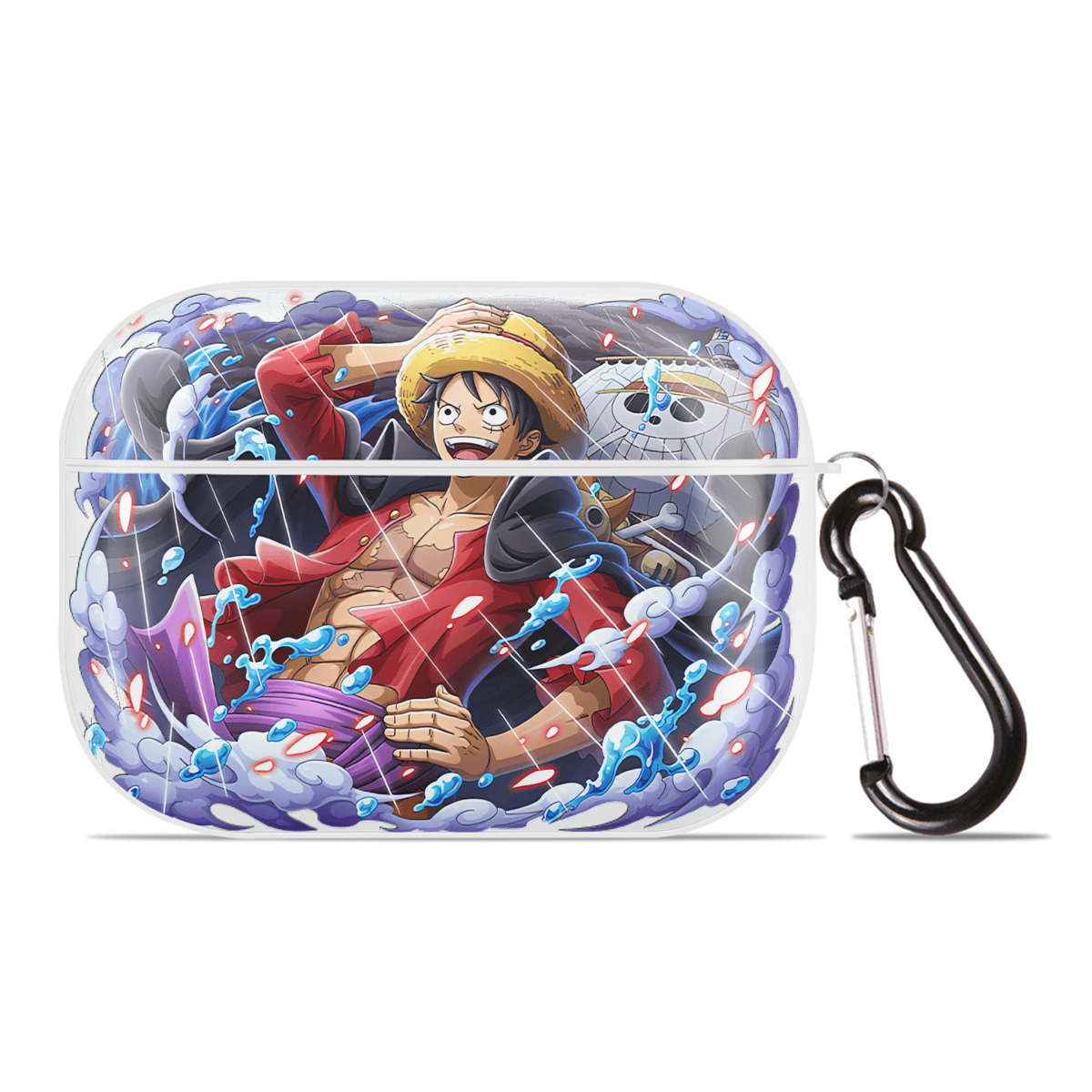 ワンピース モンキー・D・ルフィ ONE PIECE Monkey D. Luffy 【AirPods Pro用】ハードシェル保護ケース 耐衝撃・防指紋・カラビナ付き商品仕様