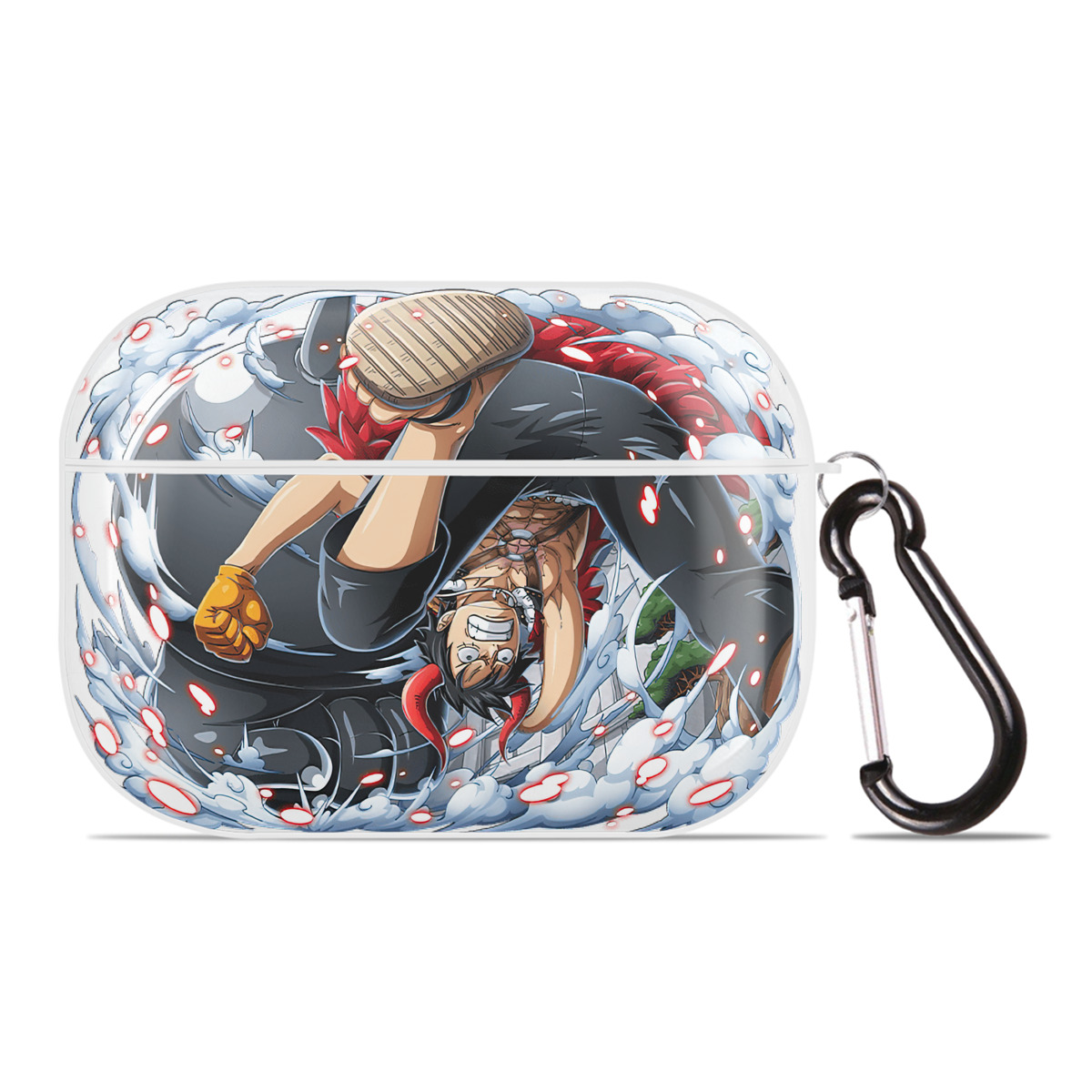 ワンピース モンキー・D・ルフィ ONE PIECE Monkey D. Luffy 【AirPods Pro用】ハードシェル保護ケース 耐衝撃・防指紋・カラビナ付き商品仕様
