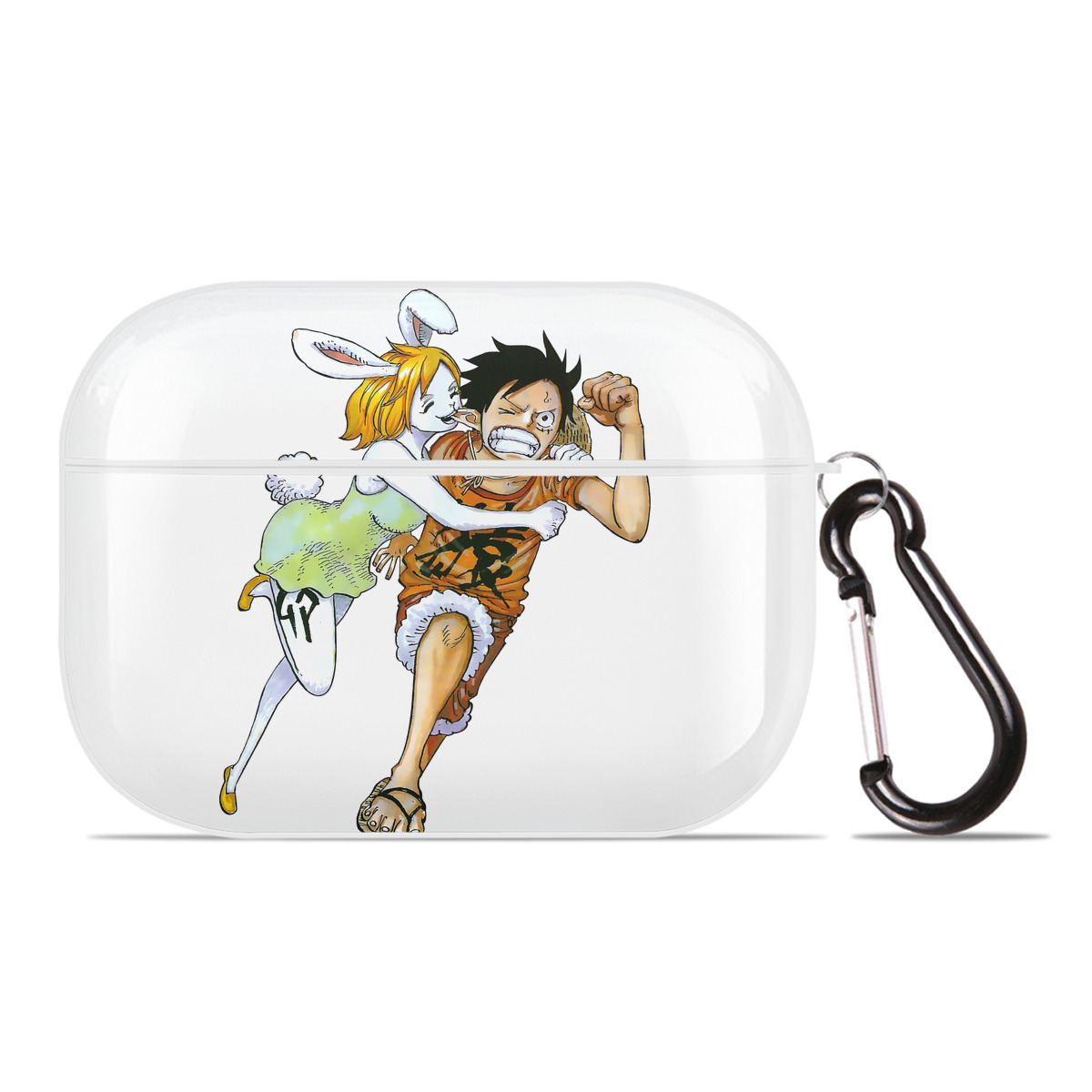 ワンピース モンキー・D・ルフィ ONE PIECE Monkey D. Luffy 【AirPods Pro用】ハードシェル保護ケース 耐衝撃・防指紋・カラビナ付き商品仕様