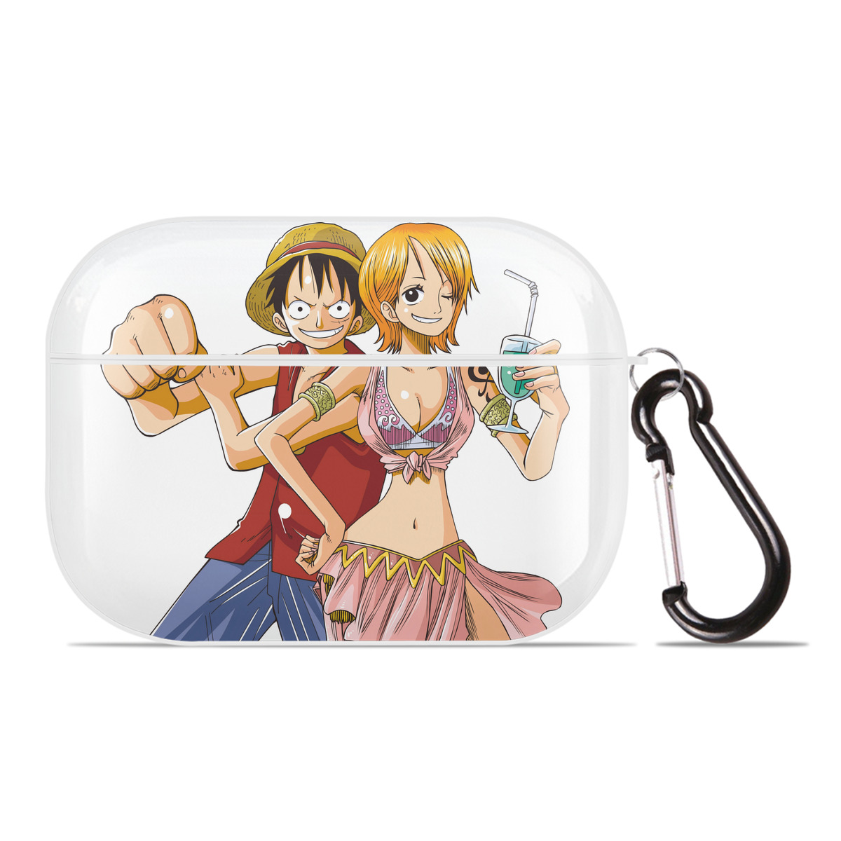ワンピース モンキー・D・ルフィ ONE PIECE Monkey D. Luffy 【AirPods Pro用】ハードシェル保護ケース 耐衝撃・防指紋・カラビナ付き商品仕様