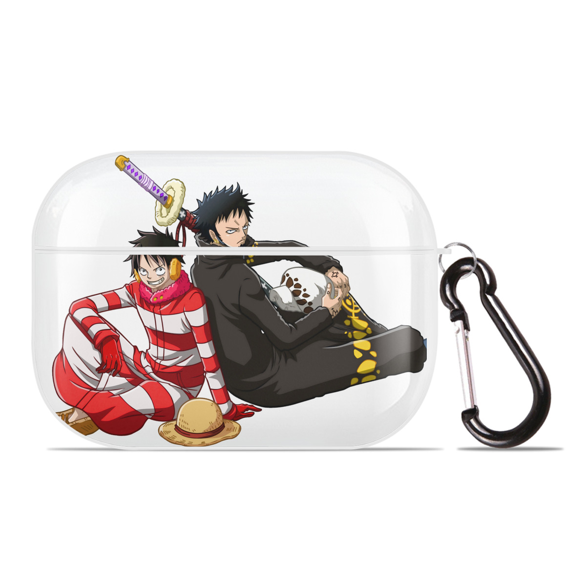 ワンピース モンキー・D・ルフィ ONE PIECE Monkey D. Luffy 【AirPods Pro用】ハードシェル保護ケース 耐衝撃・防指紋・カラビナ付き商品仕様