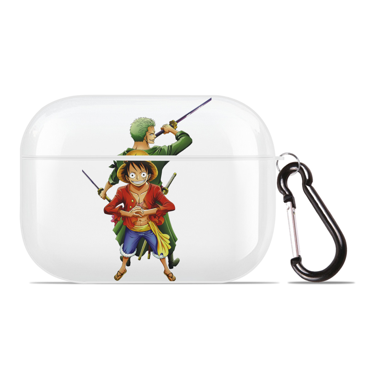 ワンピース モンキー・D・ルフィ ONE PIECE Monkey D. Luffy 【AirPods Pro用】ハードシェル保護ケース 耐衝撃・防指紋・カラビナ付き商品仕様