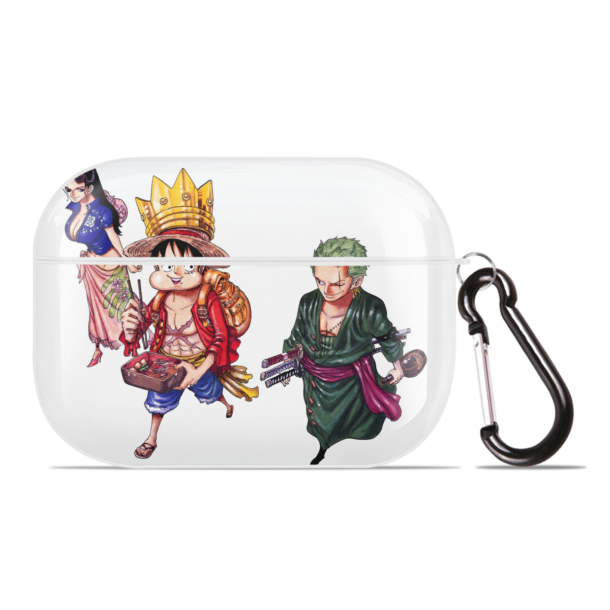 ワンピース モンキー・D・ルフィ ONE PIECE Monkey D. Luffy 【AirPods Pro用】ハードシェル保護ケース 耐衝撃・防指紋・カラビナ付き商品仕様