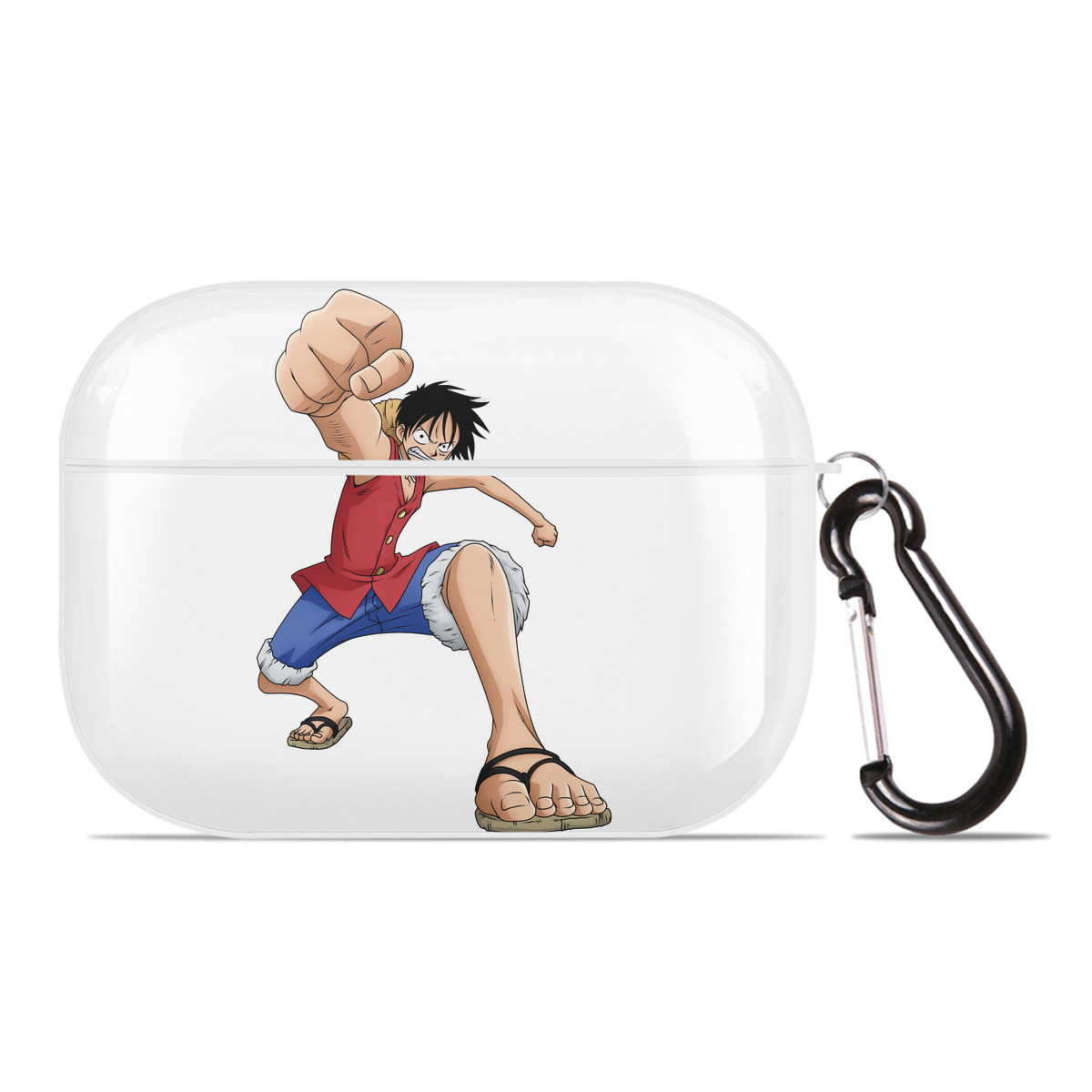 ワンピース モンキー・D・ルフィ ONE PIECE Monkey D. Luffy 【AirPods Pro用】ハードシェル保護ケース 耐衝撃・防指紋・カラビナ付き商品仕様