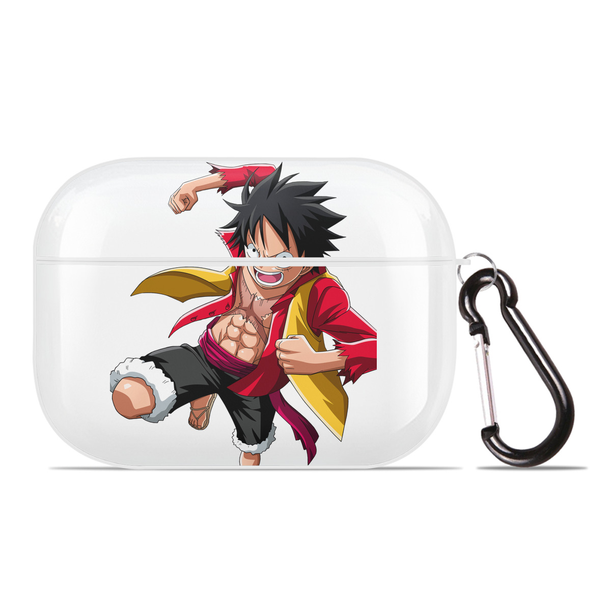 ワンピース モンキー・D・ルフィ ONE PIECE Monkey D. Luffy 【AirPods Pro用】ハードシェル保護ケース 耐衝撃・防指紋・カラビナ付き商品仕様