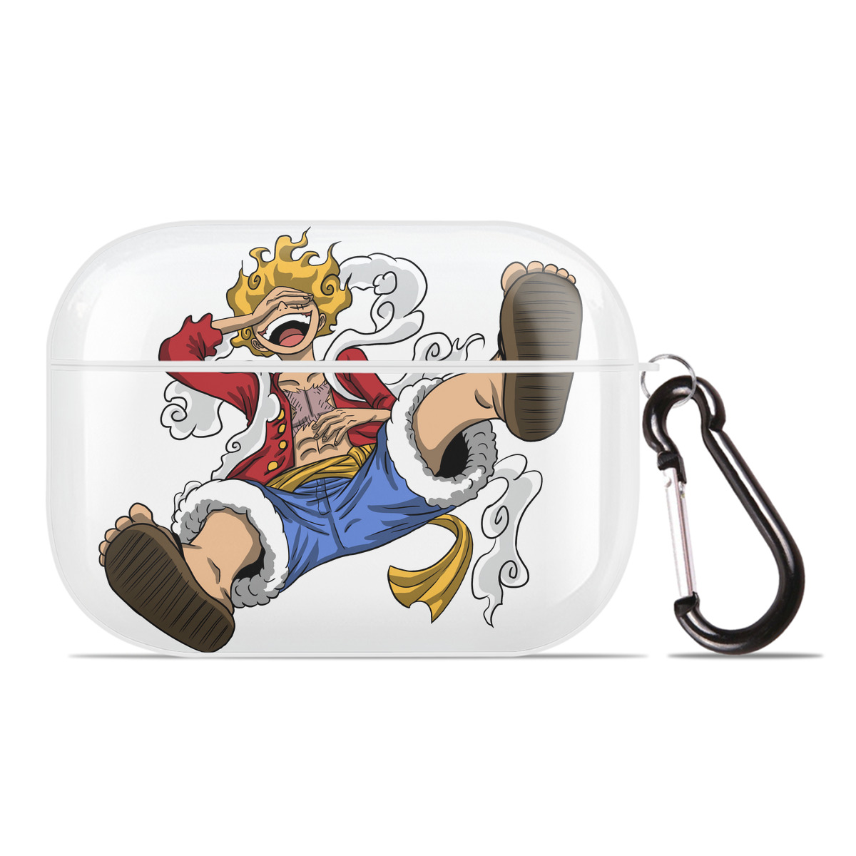 ワンピース モンキー・D・ルフィ ONE PIECE Monkey D. Luffy 【AirPods Pro用】ハードシェル保護ケース 耐衝撃・防指紋・カラビナ付き商品仕様