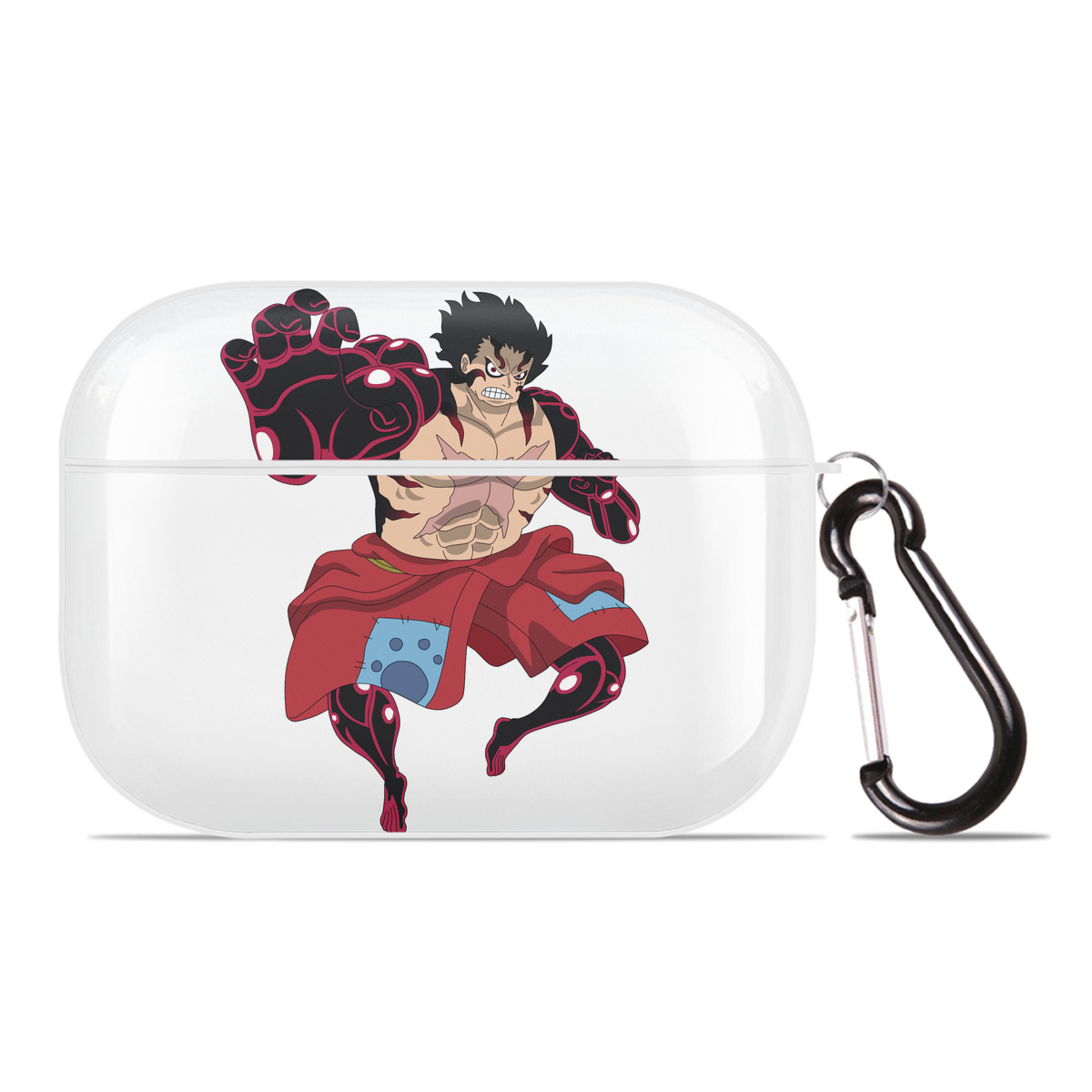 ワンピース モンキー・D・ルフィ ONE PIECE Monkey D. Luffy 【AirPods Pro用】ハードシェル保護ケース 耐衝撃・防指紋・カラビナ付き商品仕様