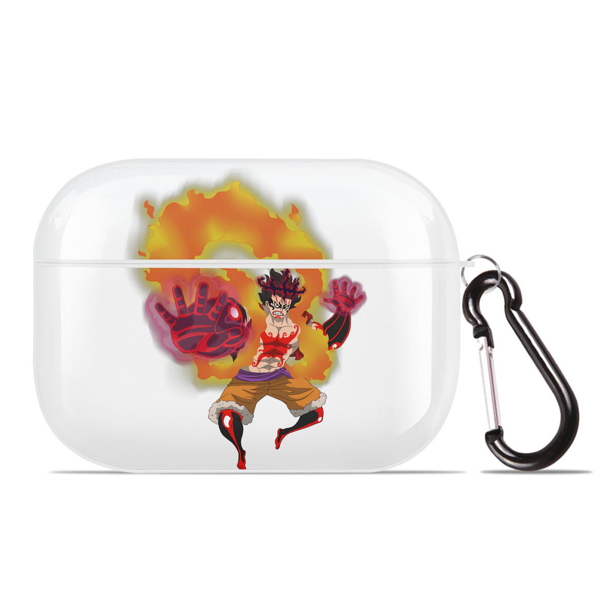 ワンピース モンキー・D・ルフィ ONE PIECE Monkey D. Luffy 【AirPods Pro用】ハードシェル保護ケース 耐衝撃・防指紋・カラビナ付き商品仕様