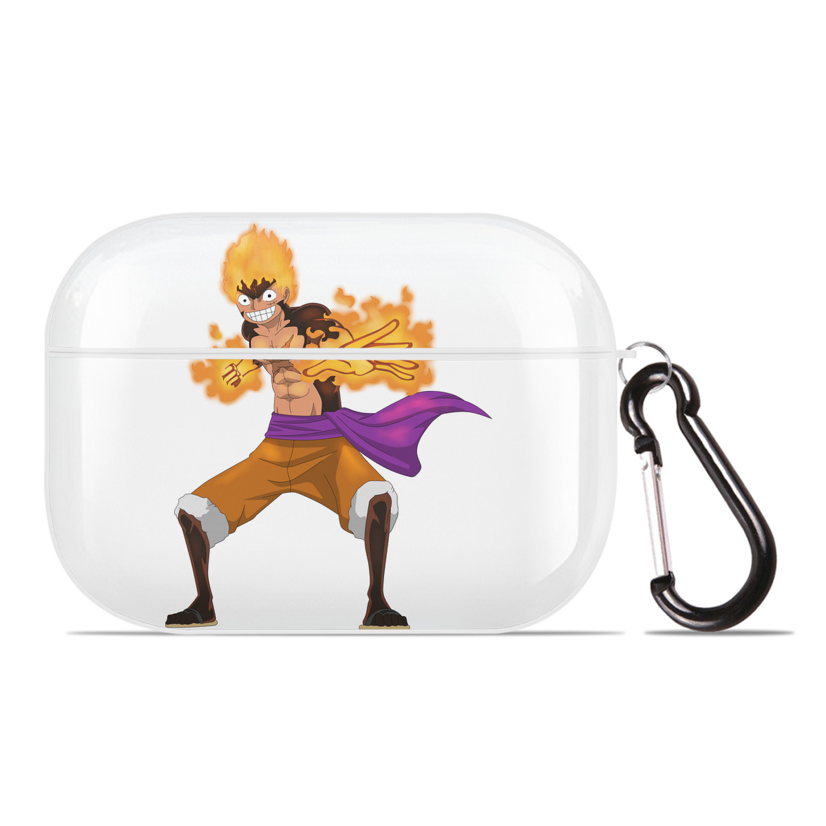 ワンピース モンキー・D・ルフィ ONE PIECE Monkey D. Luffy 【AirPods Pro用】ハードシェル保護ケース 耐衝撃・防指紋・カラビナ付き商品仕様