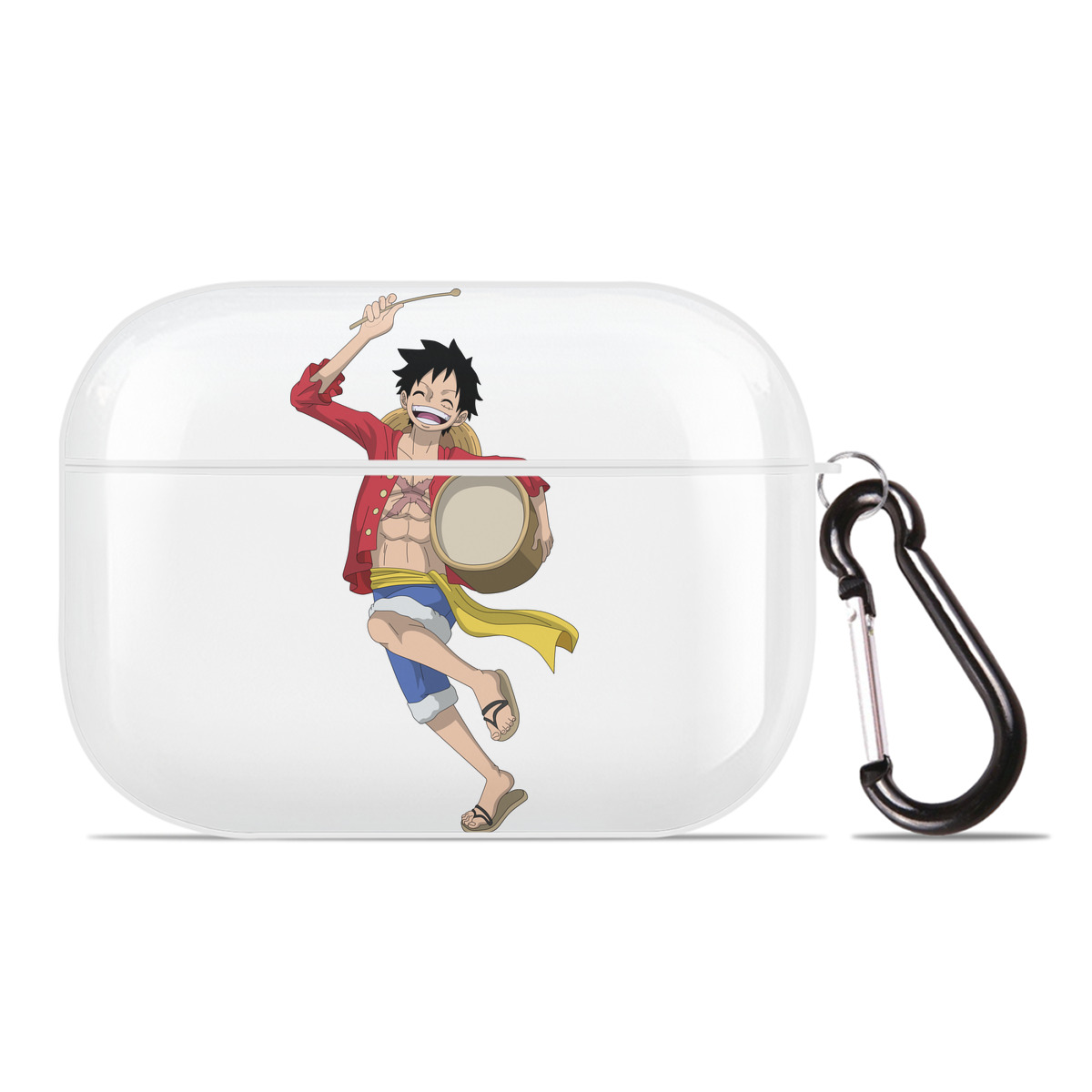 ワンピース モンキー・D・ルフィ ONE PIECE Monkey D. Luffy 【AirPods Pro用】ハードシェル保護ケース 耐衝撃・防指紋・カラビナ付き商品仕様