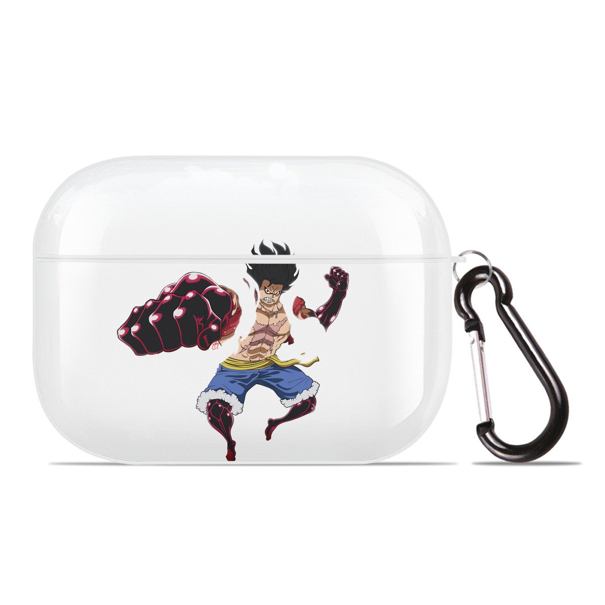 ワンピース モンキー・D・ルフィ ONE PIECE Monkey D. Luffy 【AirPods Pro用】ハードシェル保護ケース 耐衝撃・防指紋・カラビナ付き商品仕様