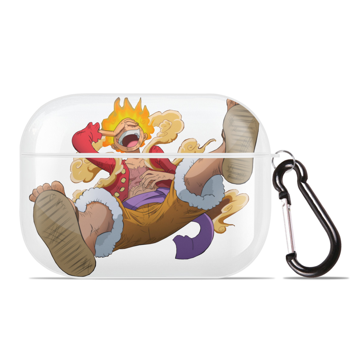 ワンピース モンキー・D・ルフィ ONE PIECE Monkey D. Luffy 【AirPods Pro用】ハードシェル保護ケース 耐衝撃・防指紋・カラビナ付き商品仕様