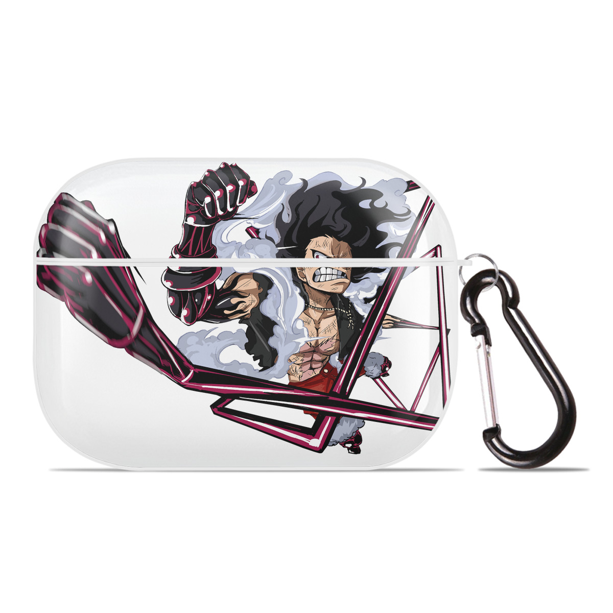 ワンピース モンキー・D・ルフィ ONE PIECE Monkey D. Luffy 【AirPods Pro用】ハードシェル保護ケース 耐衝撃・防指紋・カラビナ付き商品仕様