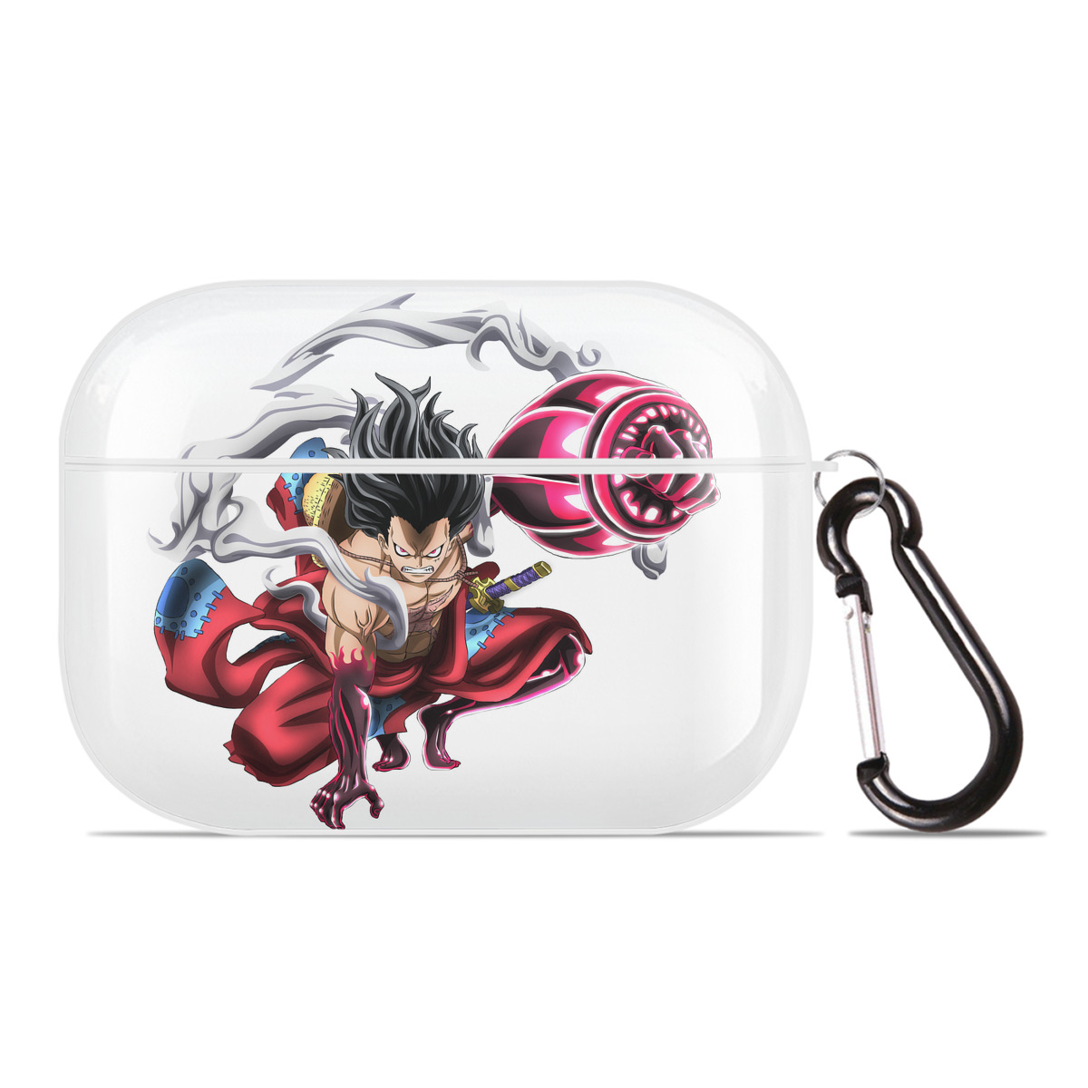 ワンピース モンキー・D・ルフィ ONE PIECE Monkey D. Luffy 【AirPods Pro用】ハードシェル保護ケース 耐衝撃・防指紋・カラビナ付き商品仕様