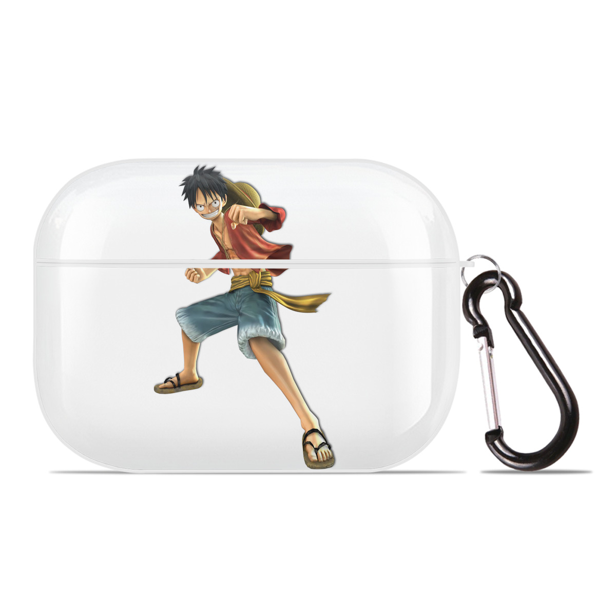 ワンピース モンキー・D・ルフィ ONE PIECE Monkey D. Luffy 【AirPods Pro用】ハードシェル保護ケース 耐衝撃・防指紋・カラビナ付き商品仕様