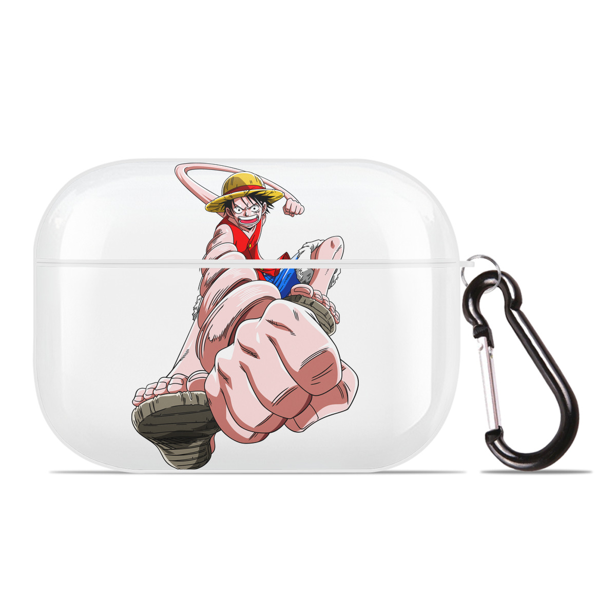 ワンピース モンキー・D・ルフィ ONE PIECE Monkey D. Luffy 【AirPods Pro用】ハードシェル保護ケース 耐衝撃・防指紋・カラビナ付き商品仕様