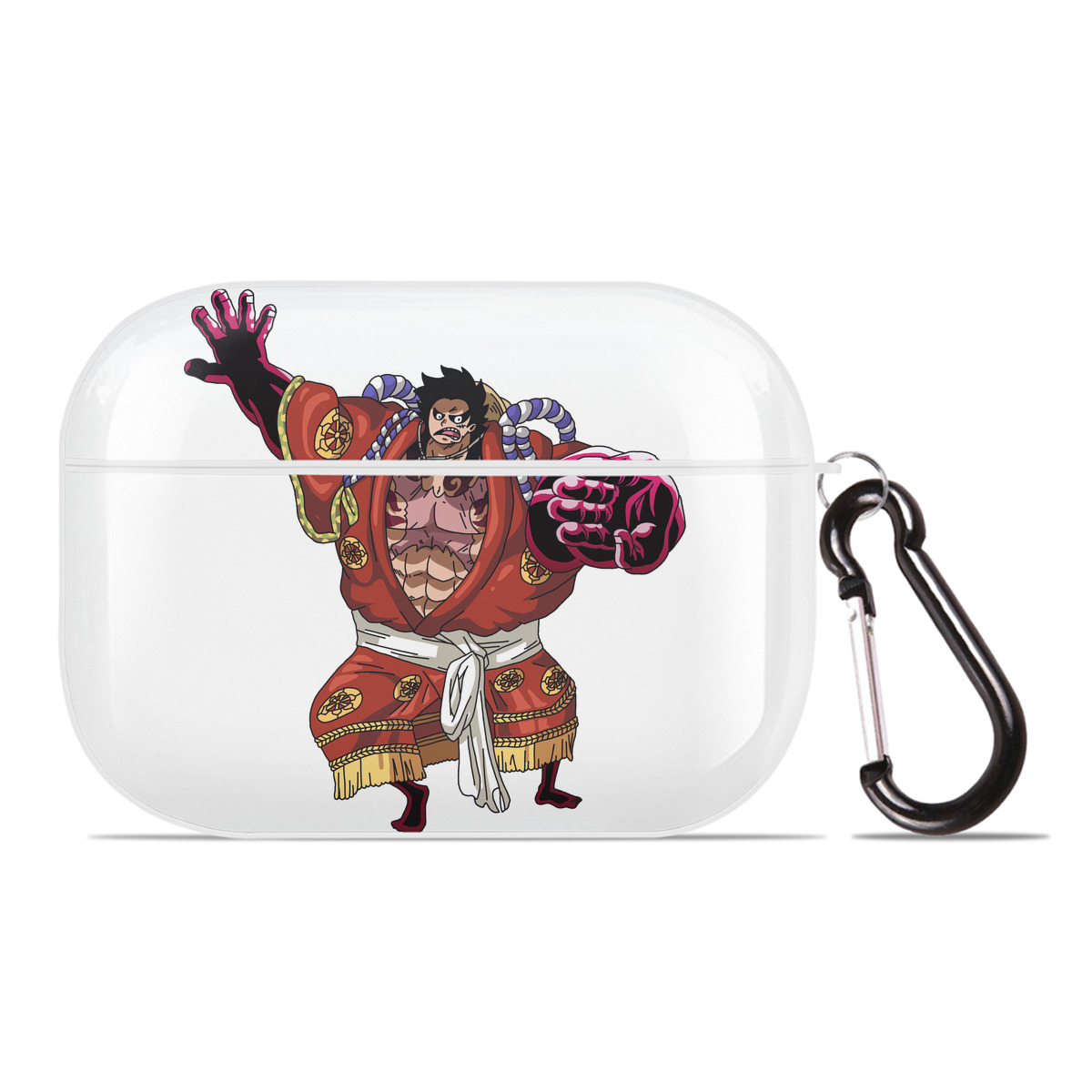 ワンピース モンキー・D・ルフィ ONE PIECE Monkey D. Luffy 【AirPods Pro用】ハードシェル保護ケース 耐衝撃・防指紋・カラビナ付き商品仕様