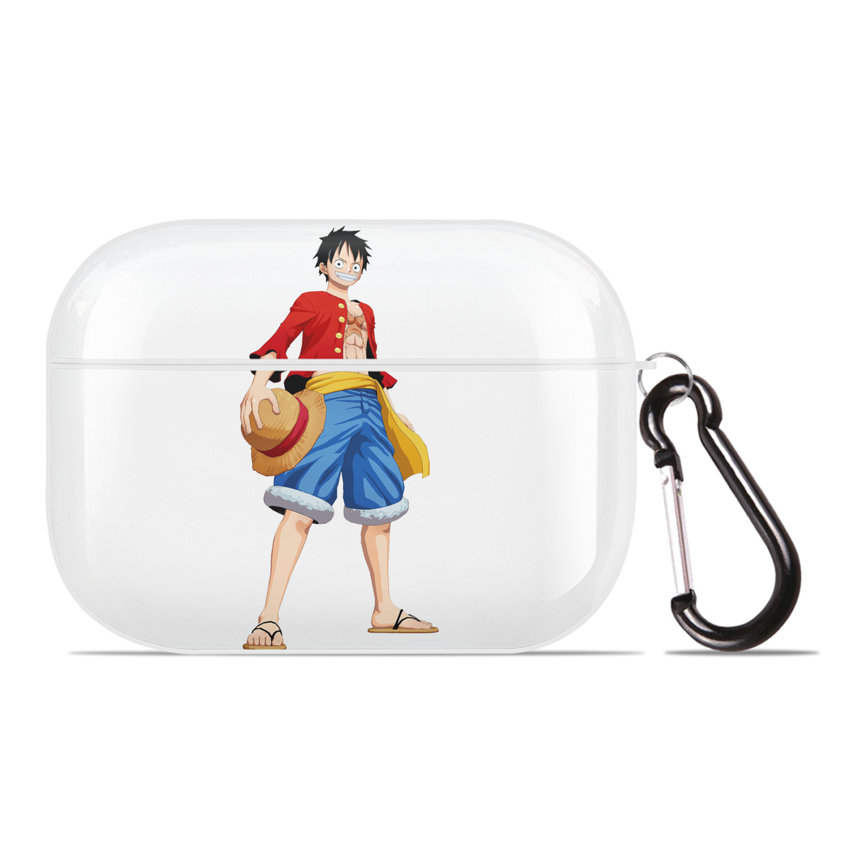 ワンピース モンキー・D・ルフィ ONE PIECE Monkey D. Luffy 【AirPods Pro用】ハードシェル保護ケース 耐衝撃・防指紋・カラビナ付き商品仕様