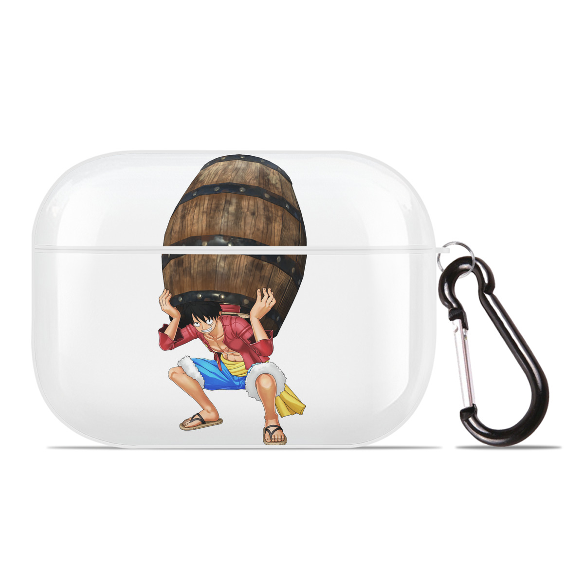 ワンピース モンキー・D・ルフィ ONE PIECE Monkey D. Luffy 【AirPods Pro用】ハードシェル保護ケース 耐衝撃・防指紋・カラビナ付き商品仕様