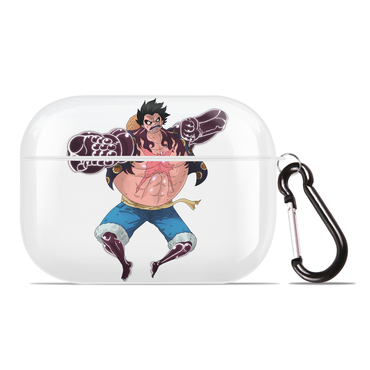 ワンピース モンキー・D・ルフィ ONE PIECE Monkey D. Luffy 【AirPods Pro用】ハードシェル保護ケース 耐衝撃・防指紋・カラビナ付き商品仕様