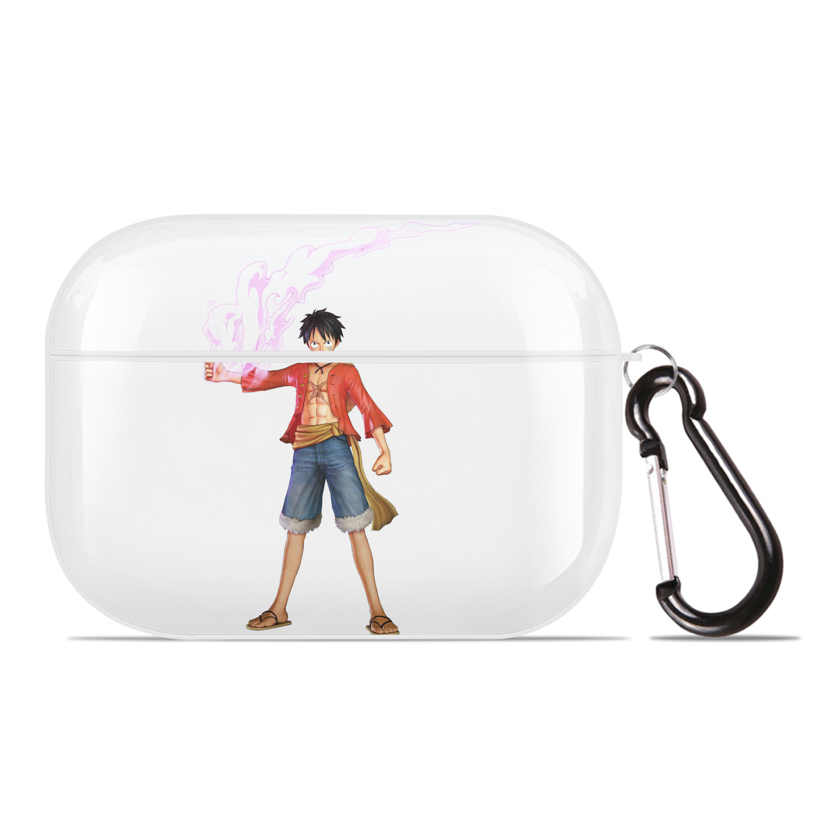 ワンピース モンキー・D・ルフィ ONE PIECE Monkey D. Luffy 【AirPods Pro用】ハードシェル保護ケース 耐衝撃・防指紋・カラビナ付き商品仕様