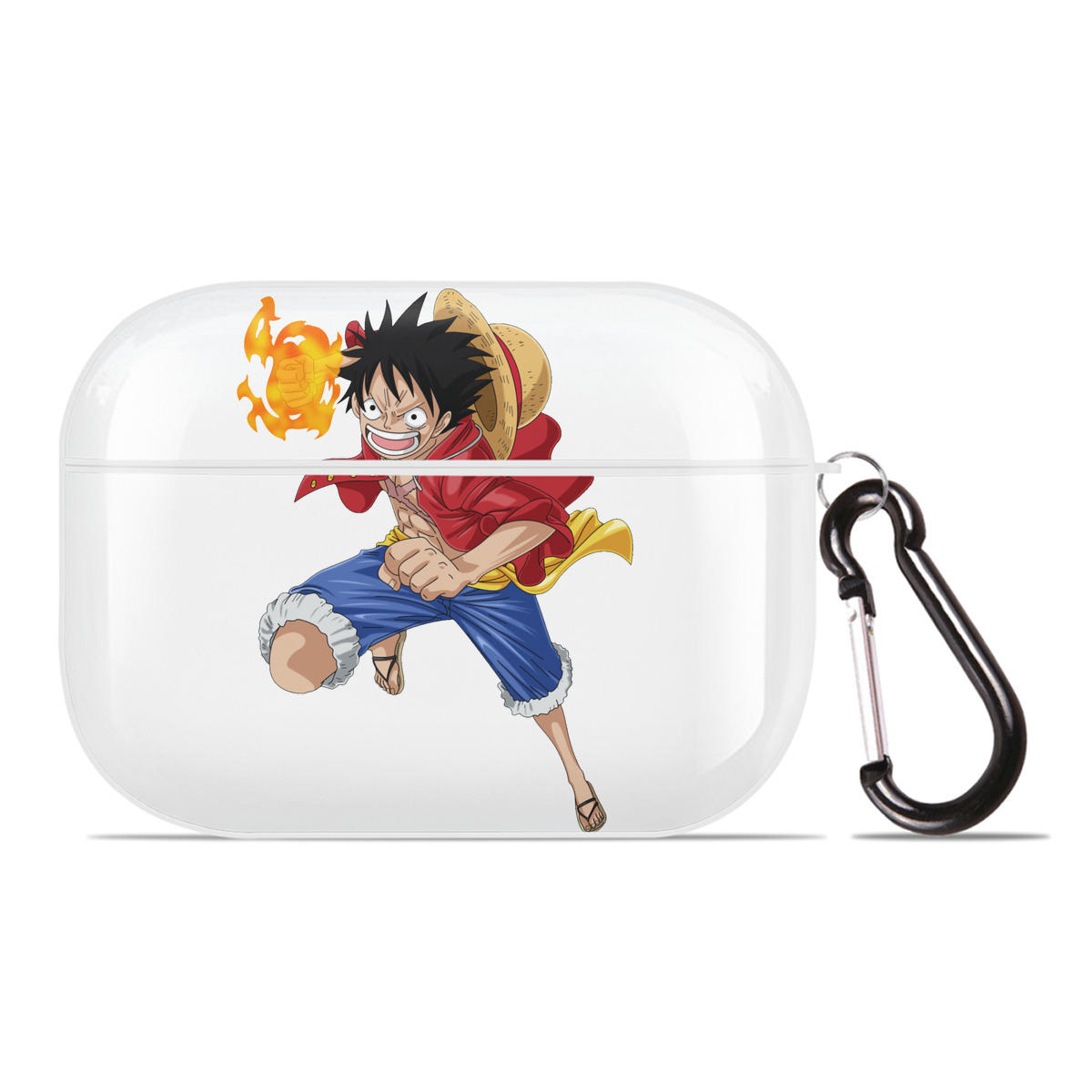 ワンピース モンキー・D・ルフィ ONE PIECE Monkey D. Luffy 【AirPods Pro用】ハードシェル保護ケース 耐衝撃・防指紋・カラビナ付き商品仕様