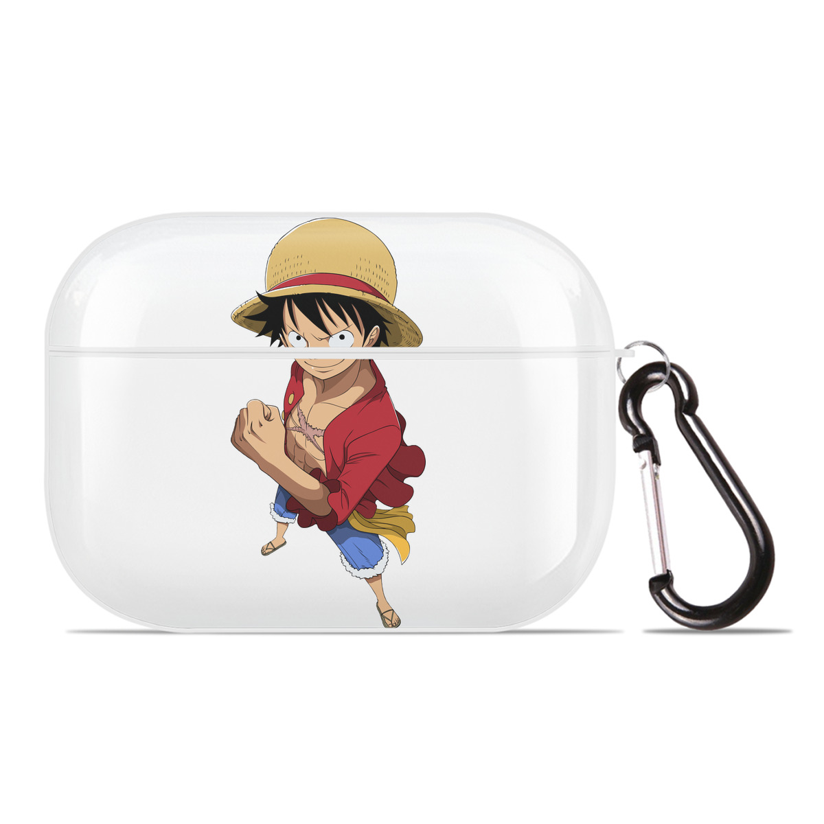 ワンピース モンキー・D・ルフィ ONE PIECE Monkey D. Luffy 【AirPods Pro用】ハードシェル保護ケース 耐衝撃・防指紋・カラビナ付き商品仕様
