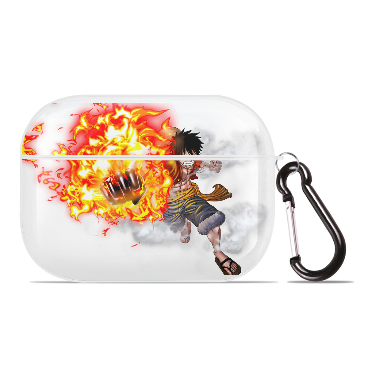 ワンピース モンキー・D・ルフィ ONE PIECE Monkey D. Luffy 【AirPods Pro用】ハードシェル保護ケース 耐衝撃・防指紋・カラビナ付き商品仕様