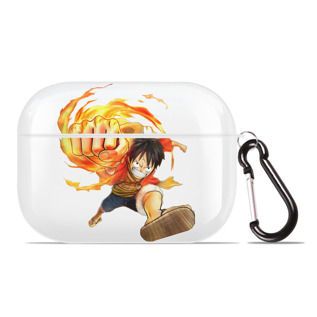 ワンピース モンキー・D・ルフィ ONE PIECE Monkey D. Luffy 【AirPods Pro用】ハードシェル保護ケース 耐衝撃・防指紋・カラビナ付き商品仕様