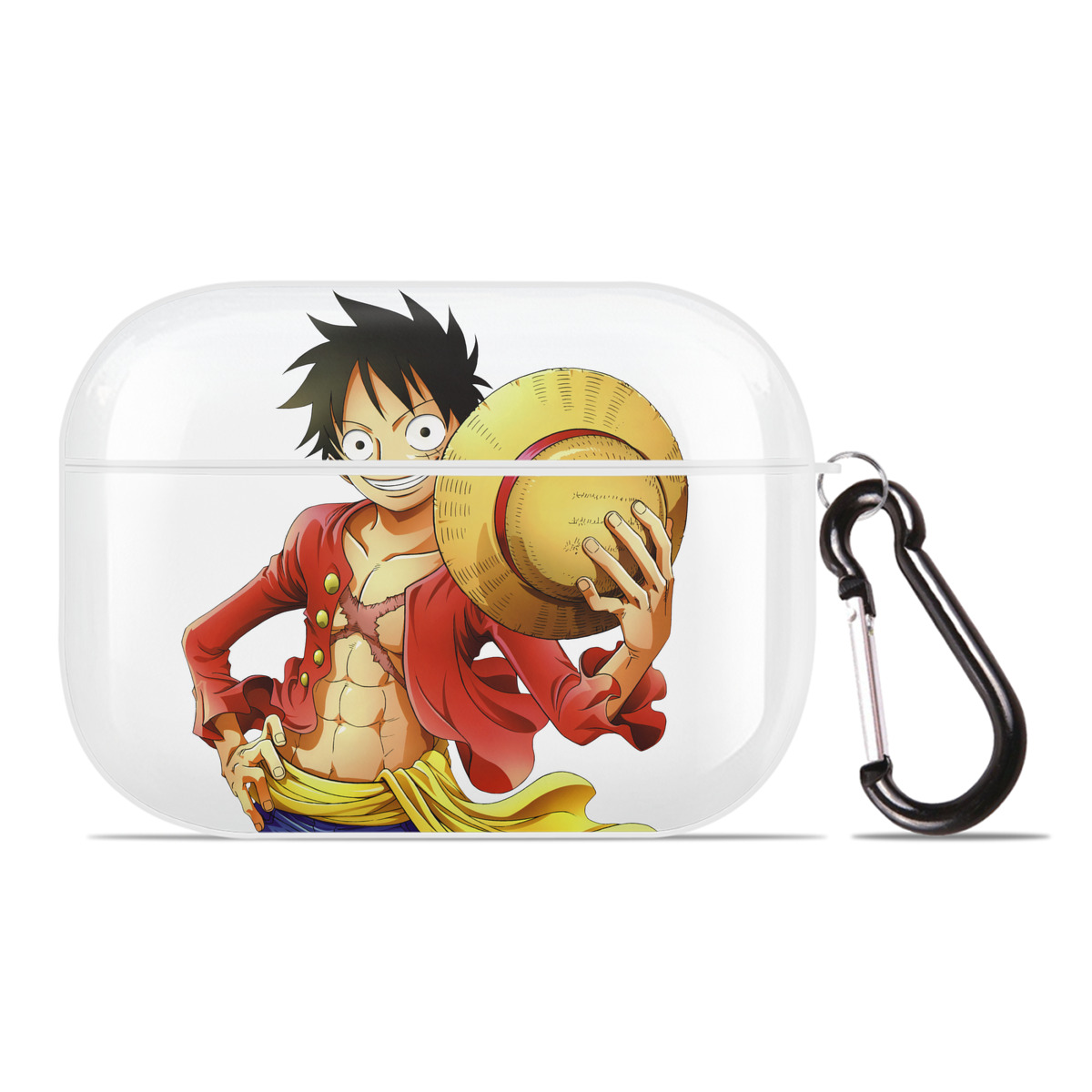 ワンピース モンキー・D・ルフィ ONE PIECE Monkey D. Luffy 【AirPods Pro用】ハードシェル保護ケース 耐衝撃・防指紋・カラビナ付き商品仕様