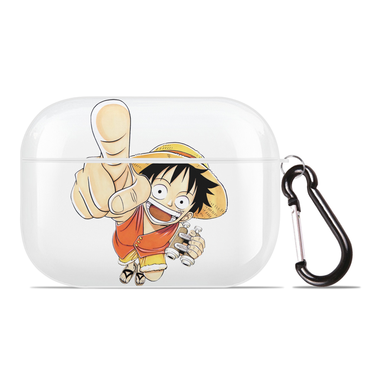 ワンピース モンキー・D・ルフィ ONE PIECE Monkey D. Luffy 【AirPods Pro用】ハードシェル保護ケース 耐衝撃・防指紋・カラビナ付き商品仕様
