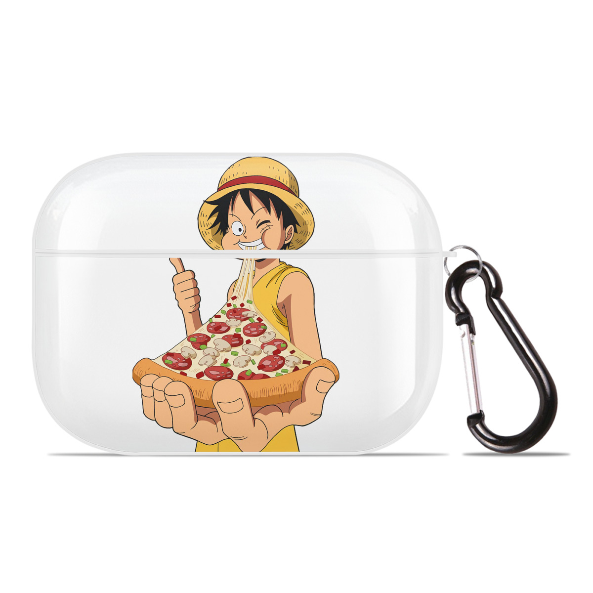 ワンピース モンキー・D・ルフィ ONE PIECE Monkey D. Luffy 【AirPods Pro用】ハードシェル保護ケース 耐衝撃・防指紋・カラビナ付き商品仕様