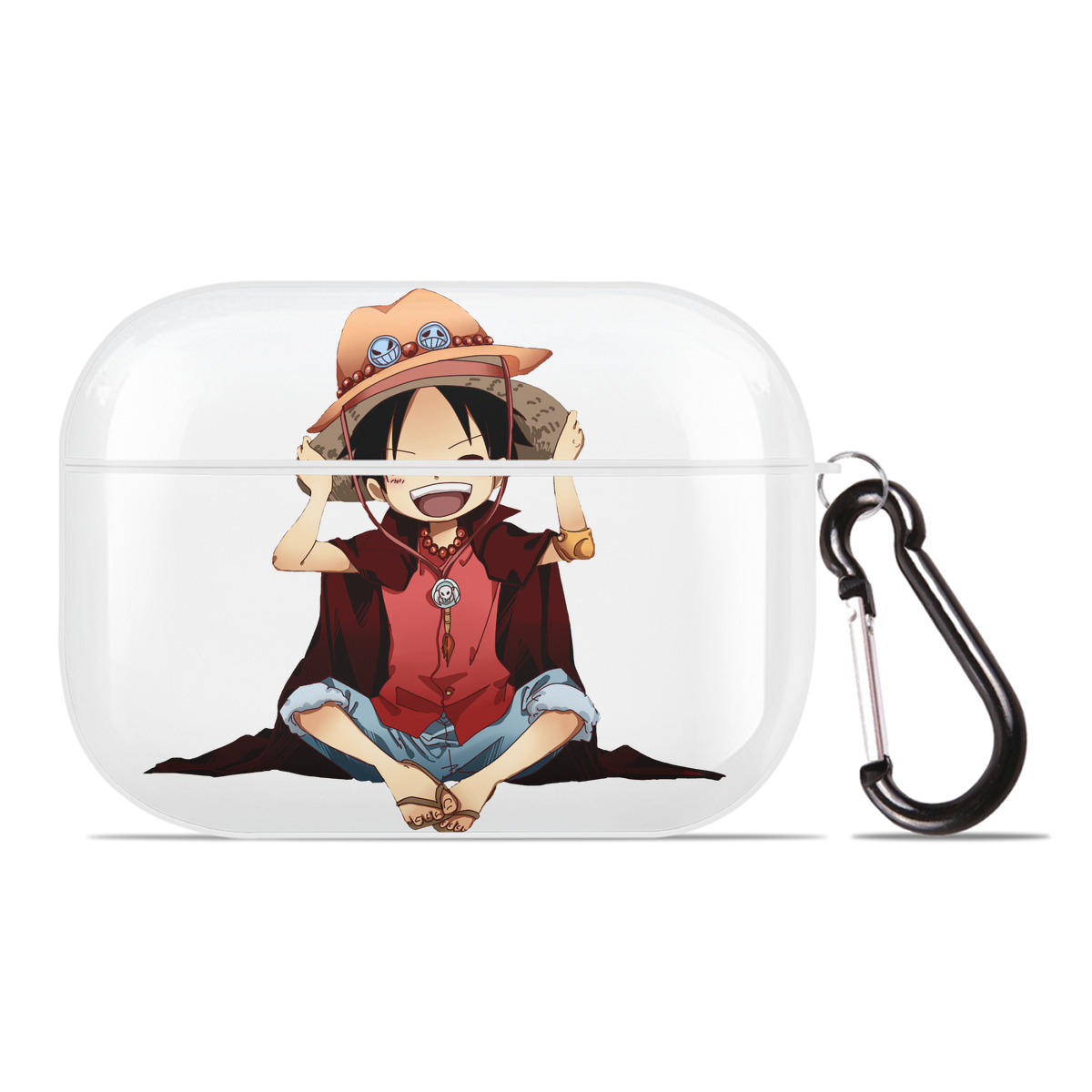 ワンピース モンキー・D・ルフィ ONE PIECE Monkey D. Luffy 【AirPods Pro用】ハードシェル保護ケース 耐衝撃・防指紋・カラビナ付き商品仕様