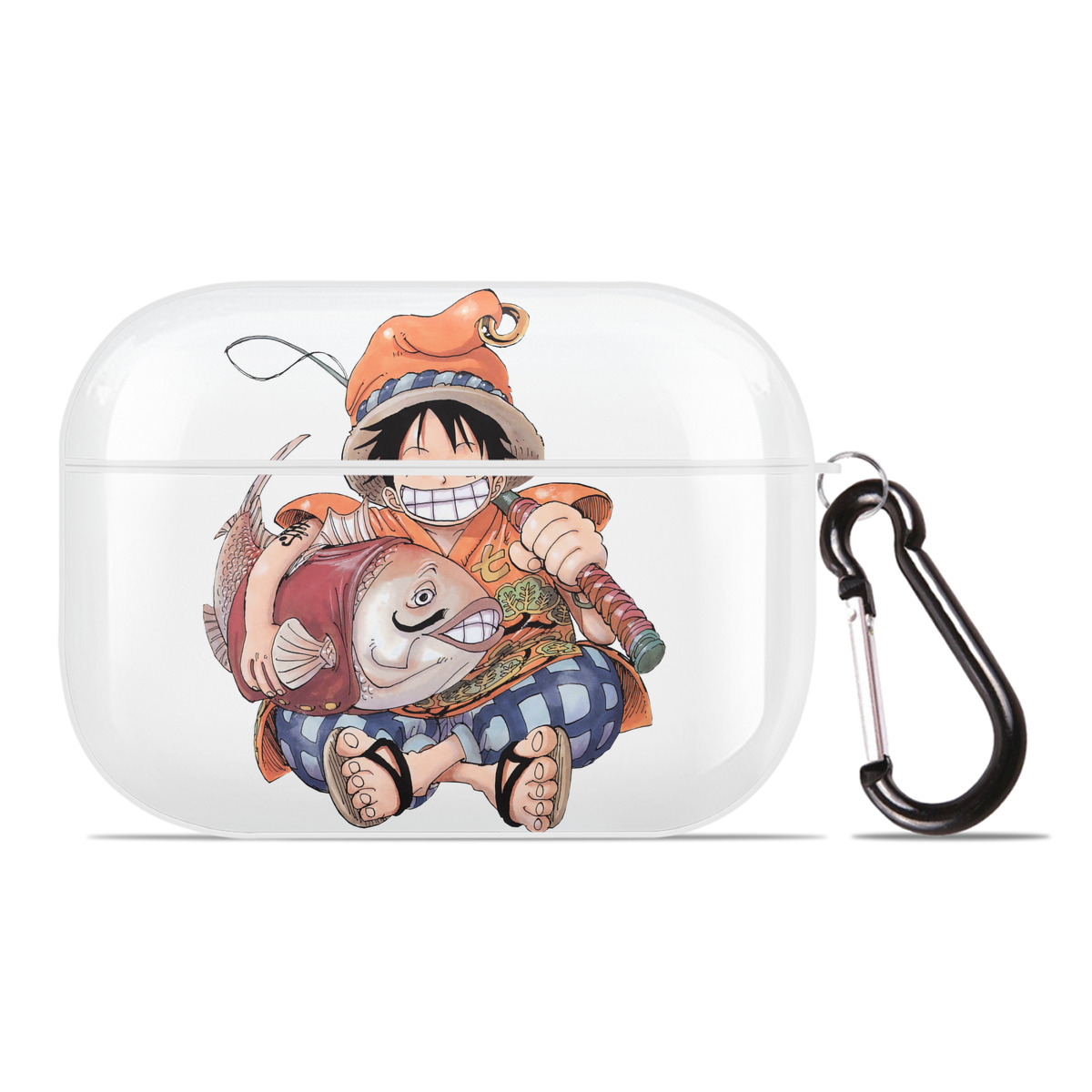ワンピース モンキー・D・ルフィ ONE PIECE Monkey D. Luffy 【AirPods Pro用】ハードシェル保護ケース 耐衝撃・防指紋・カラビナ付き商品仕様