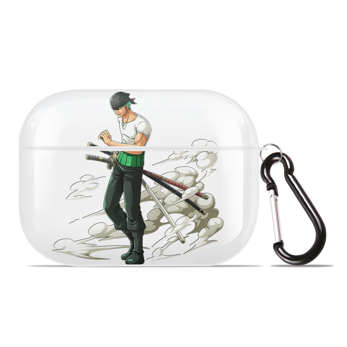 ワンピース ロロノア・ゾロ ONE PIECE Roronoa Zoro 【AirPods Pro用】ハードシェル保護ケース 耐衝撃・防指紋・カラビナ付き商品仕様