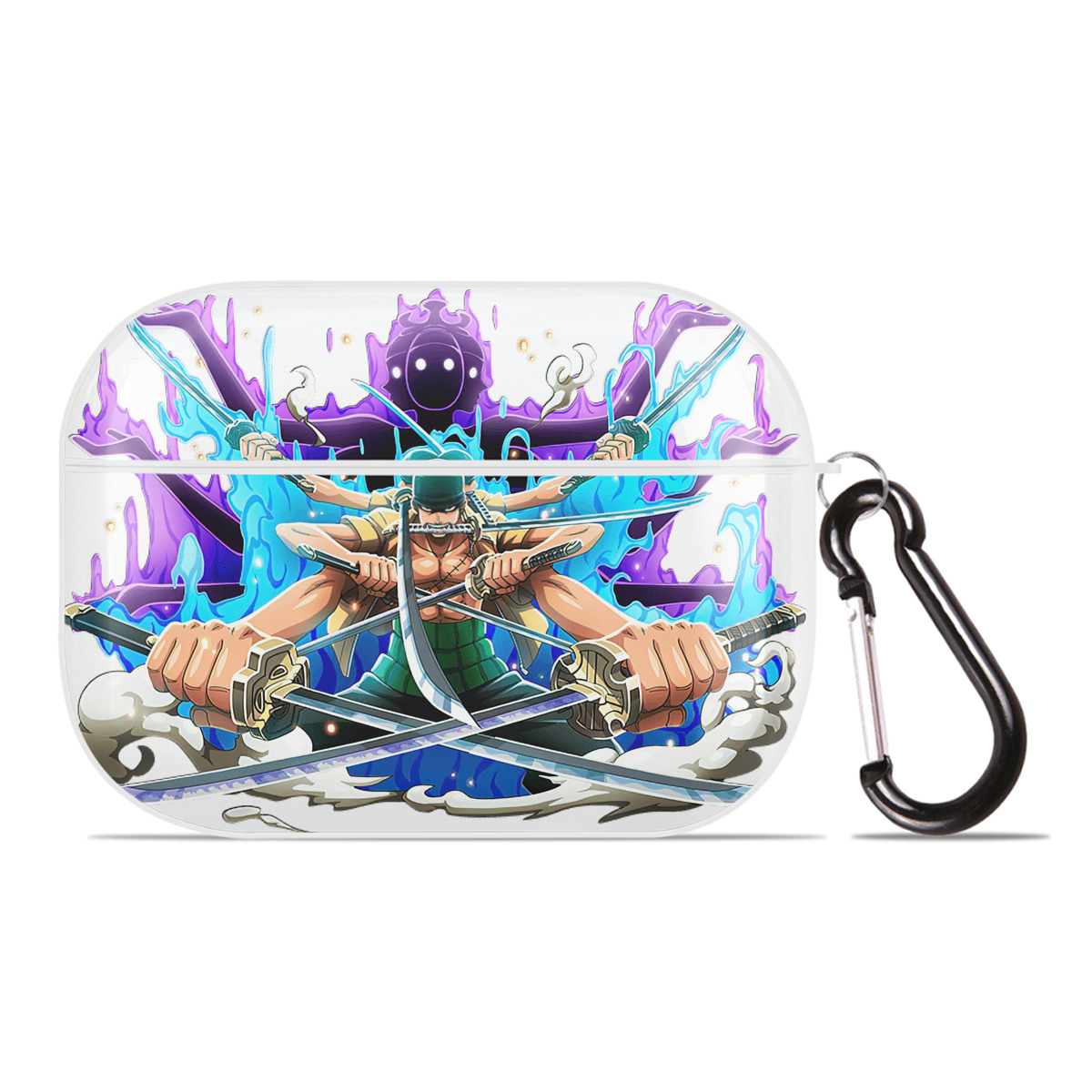 ワンピース ロロノア・ゾロ ONE PIECE Roronoa Zoro 【AirPods Pro用】ハードシェル保護ケース 耐衝撃・防指紋・カラビナ付き商品仕様