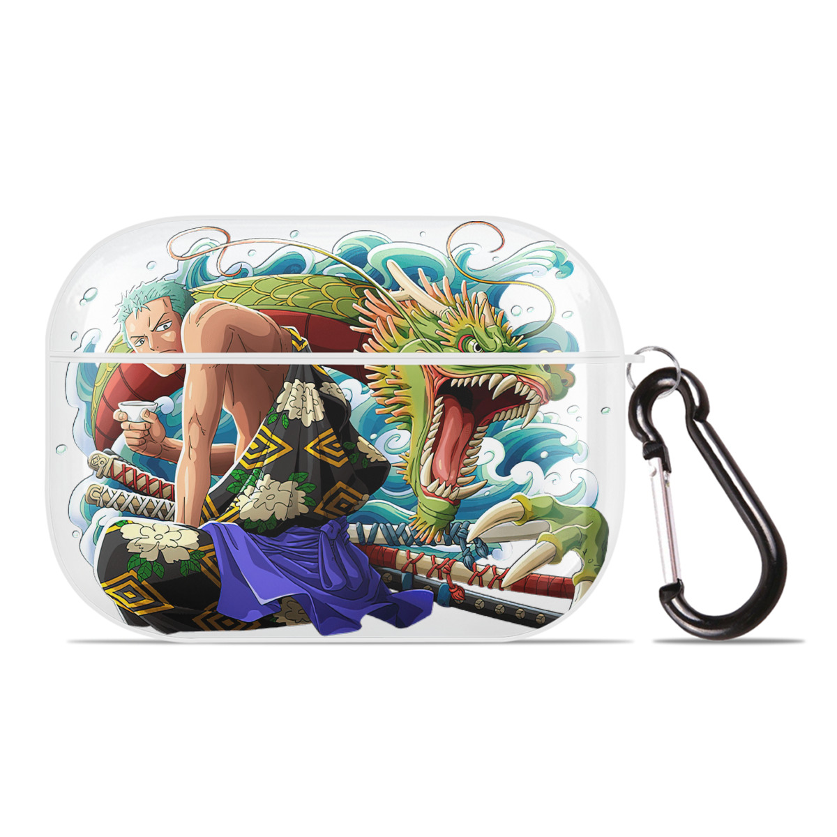 ワンピース ロロノア・ゾロ ONE PIECE Roronoa Zoro 【AirPods Pro用】ハードシェル保護ケース 耐衝撃・防指紋・カラビナ付き商品仕様