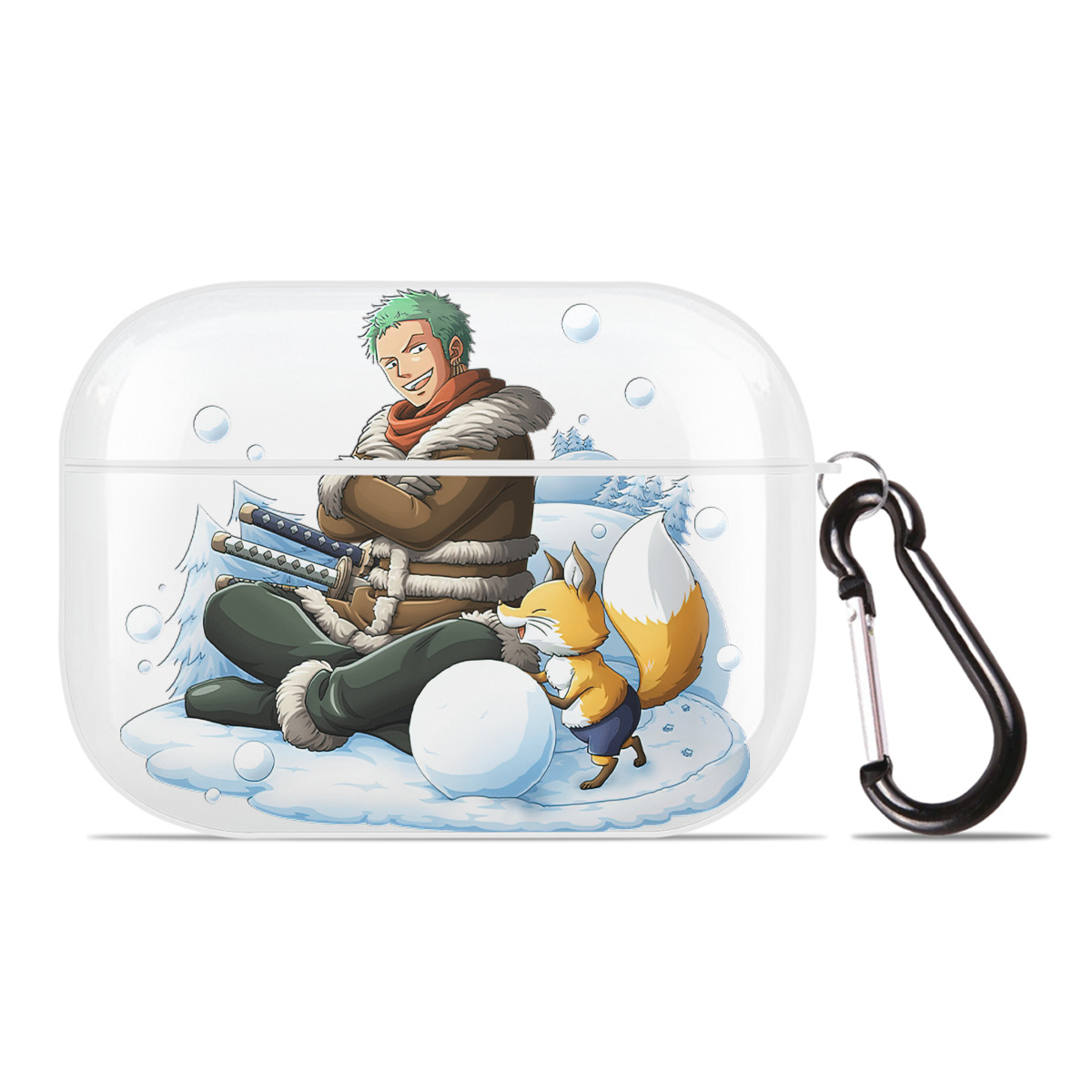 ワンピース ロロノア・ゾロ ONE PIECE Roronoa Zoro 【AirPods Pro用】ハードシェル保護ケース 耐衝撃・防指紋・カラビナ付き商品仕様