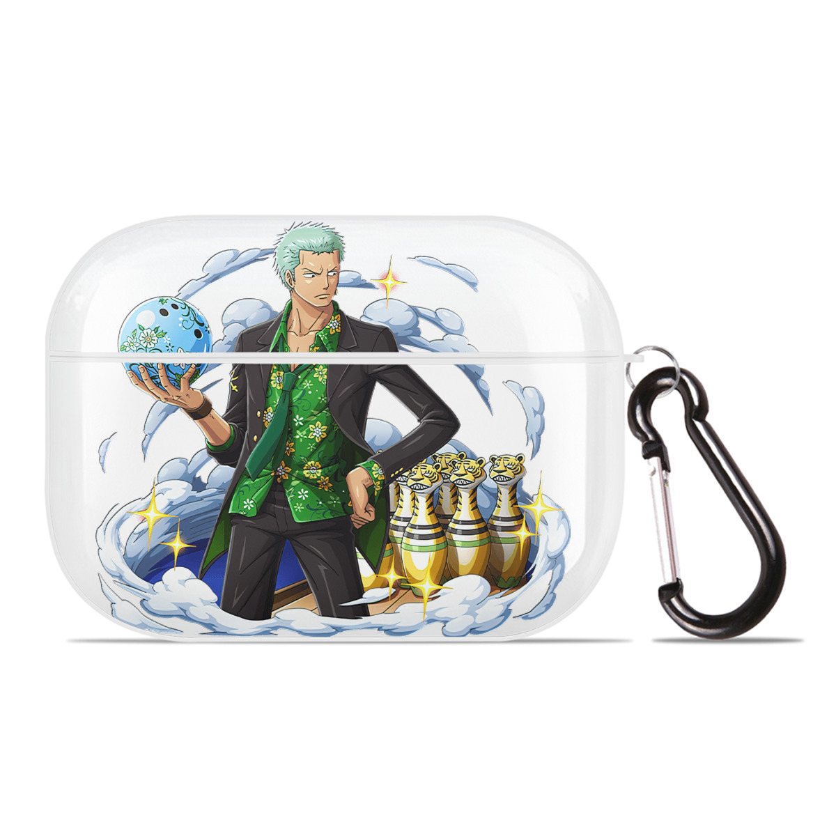 ワンピース ロロノア・ゾロ ONE PIECE Roronoa Zoro 【AirPods Pro用】ハードシェル保護ケース 耐衝撃・防指紋・カラビナ付き商品仕様
