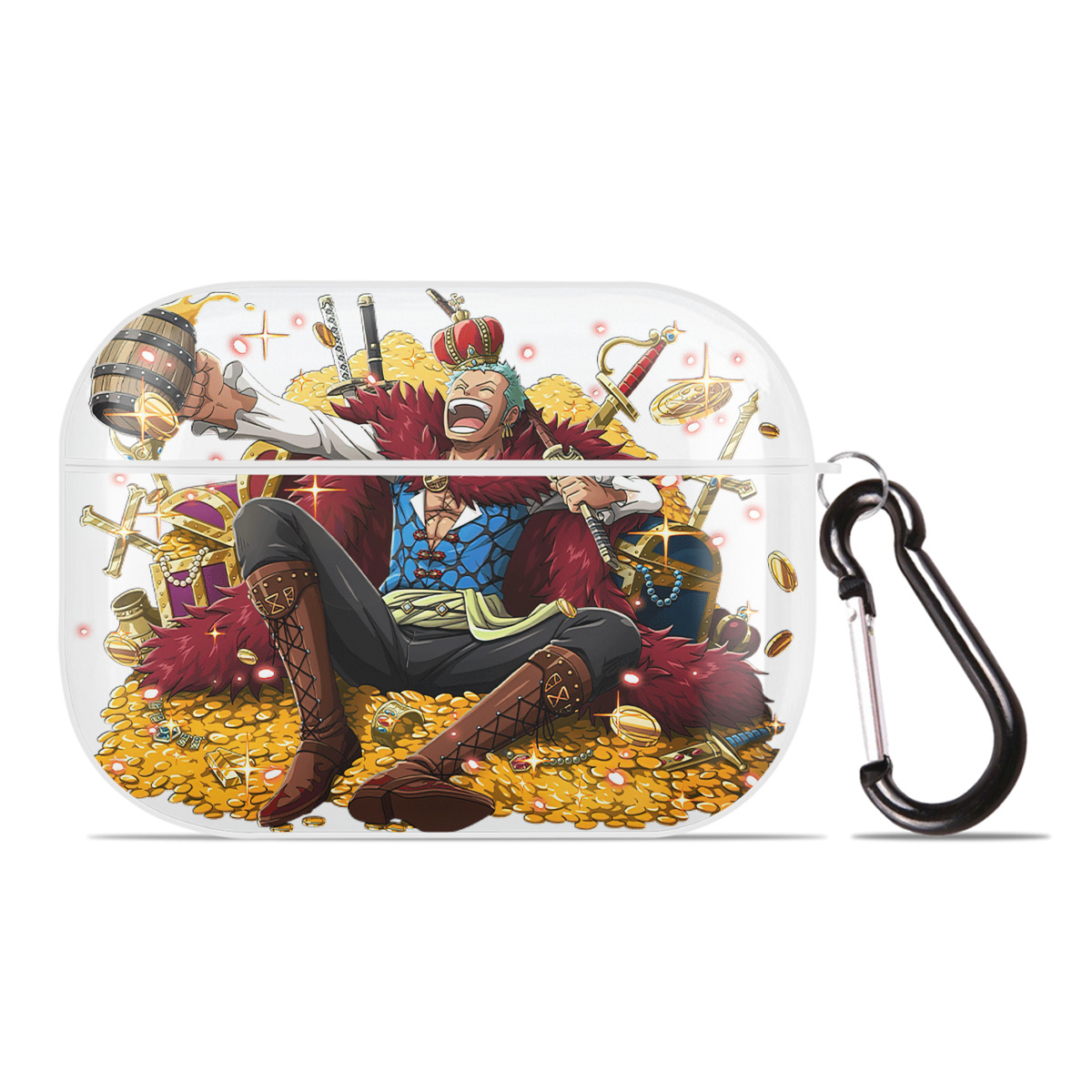 ワンピース ロロノア・ゾロ ONE PIECE Roronoa Zoro 【AirPods Pro用】ハードシェル保護ケース 耐衝撃・防指紋・カラビナ付き商品仕様
