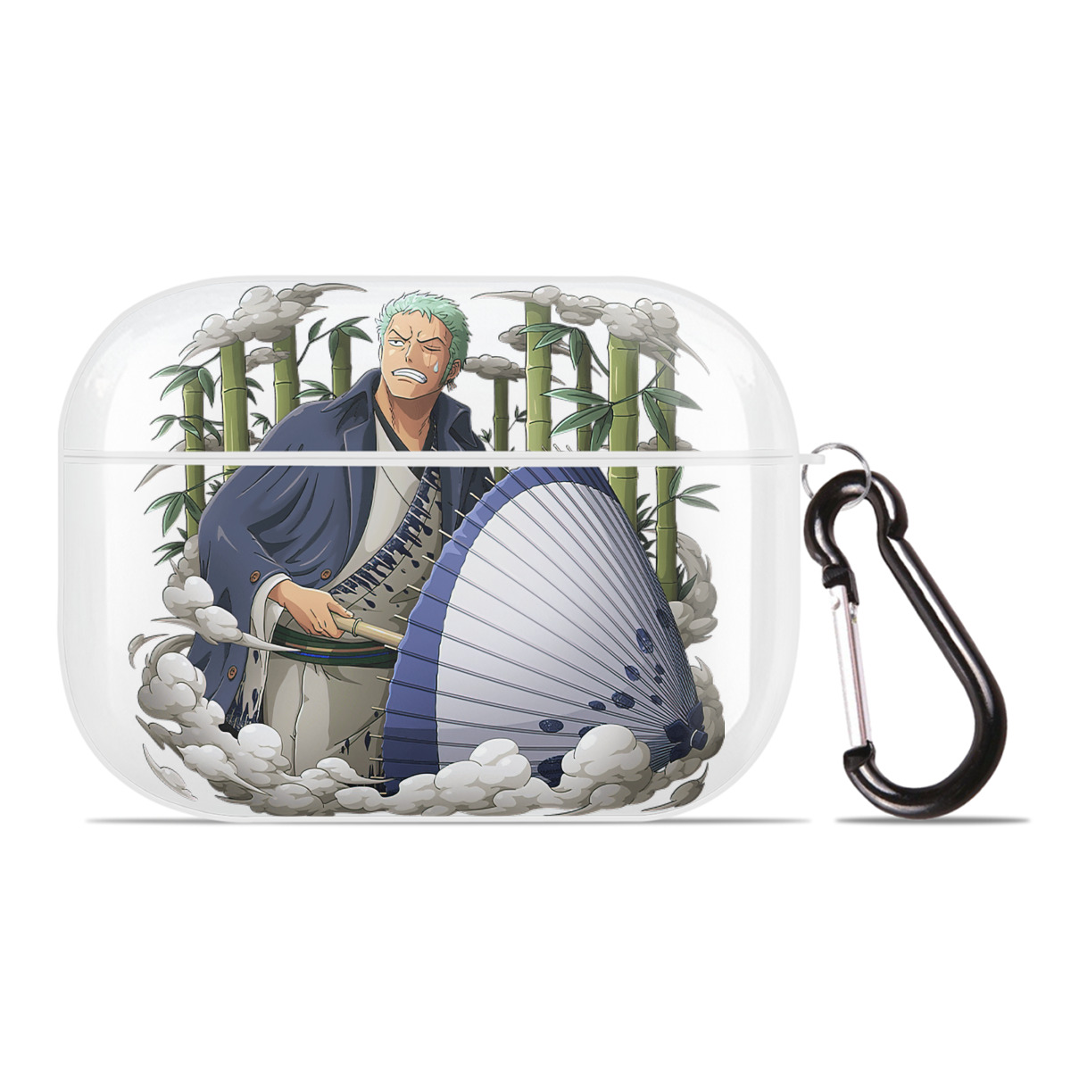 ワンピース ロロノア・ゾロ ONE PIECE Roronoa Zoro 【AirPods Pro用】ハードシェル保護ケース 耐衝撃・防指紋・カラビナ付き商品仕様